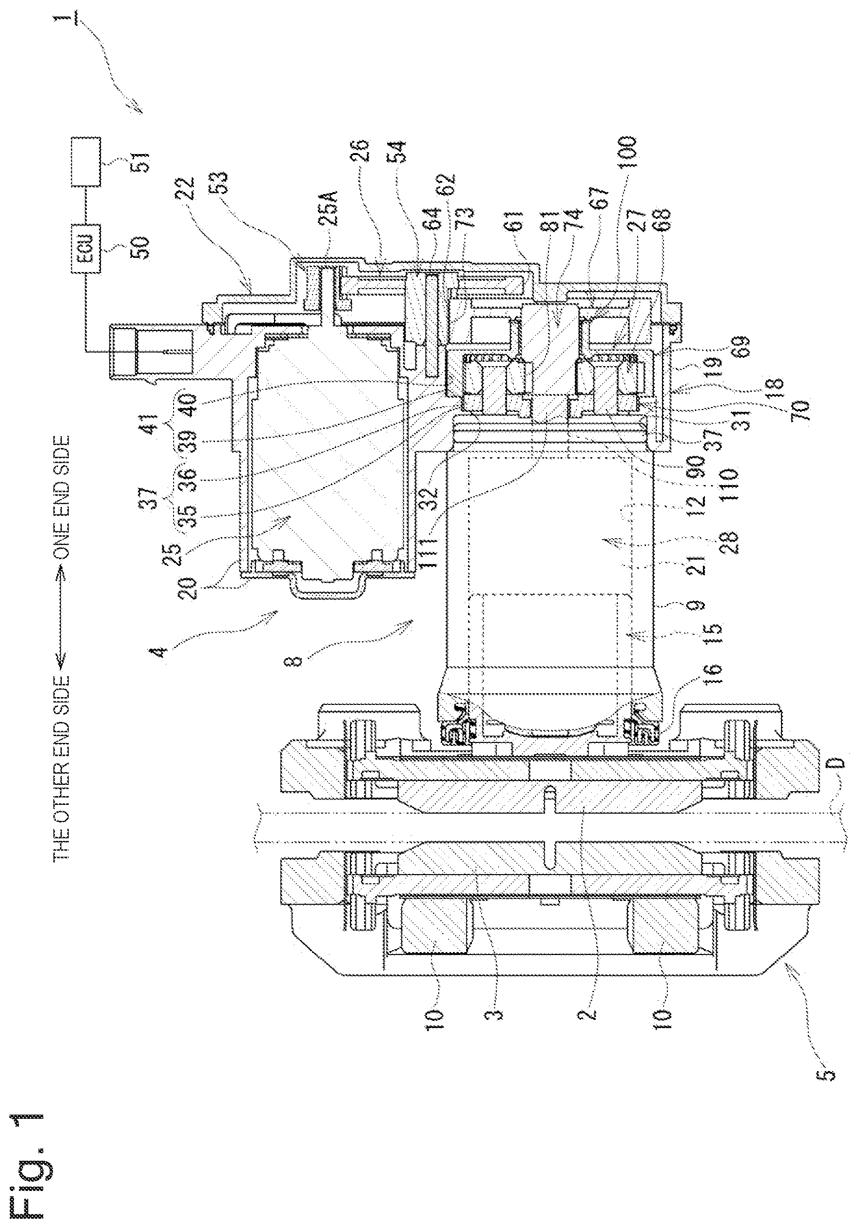 Patent US12139116 Figure 1 – Disk brake