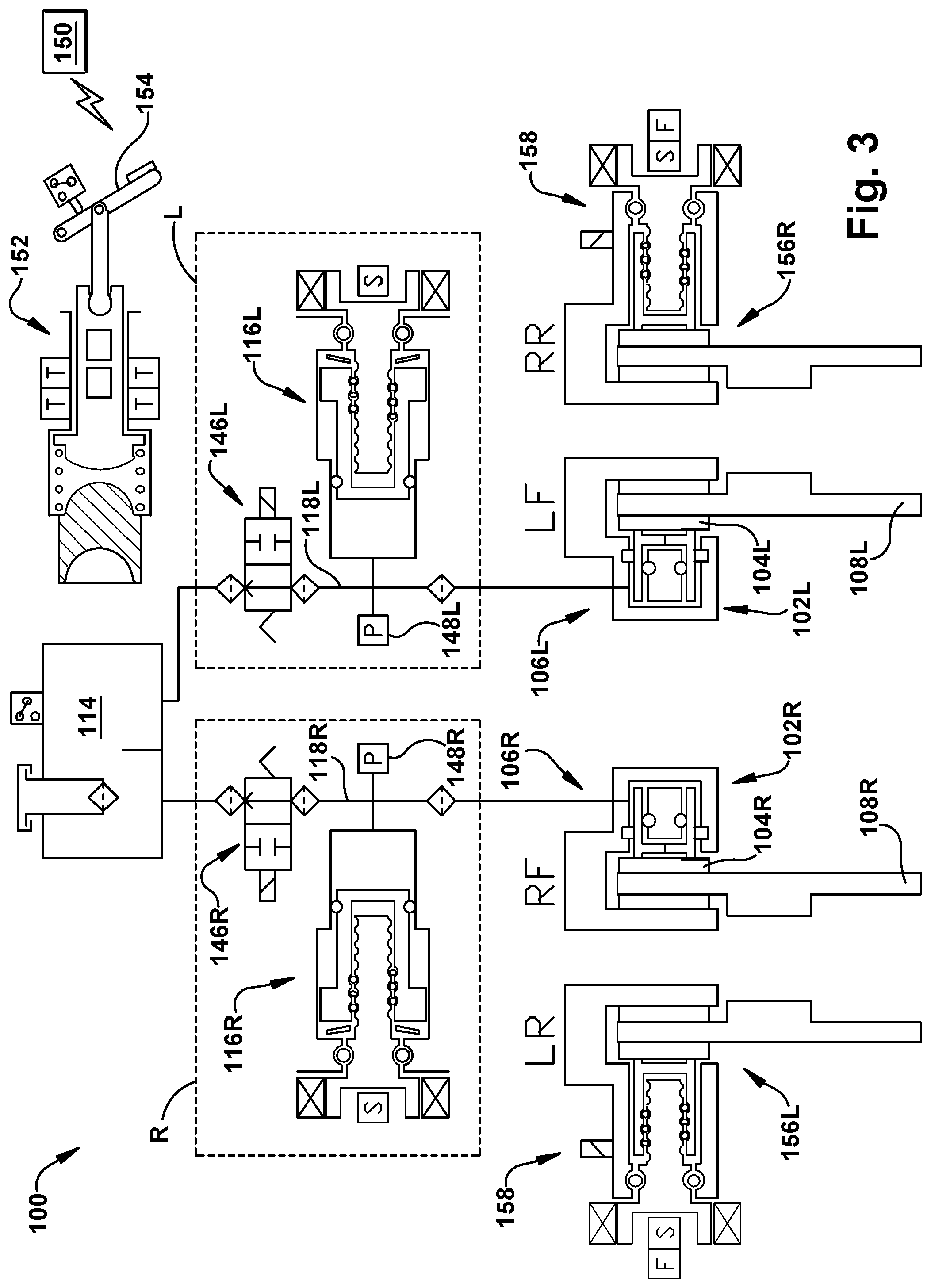 Patent US12139119 Figure 3 – Hydraulic brake wear detection apparatus and method