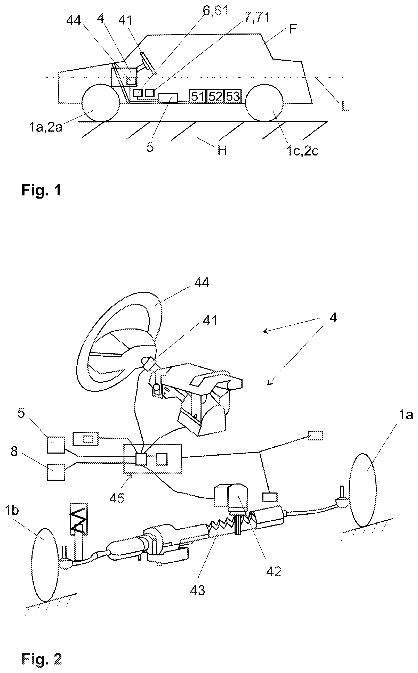 Patent US12139128 Figure 1 – Vehicle, in particular a motor vehicle, and methods for controlling a vehicle