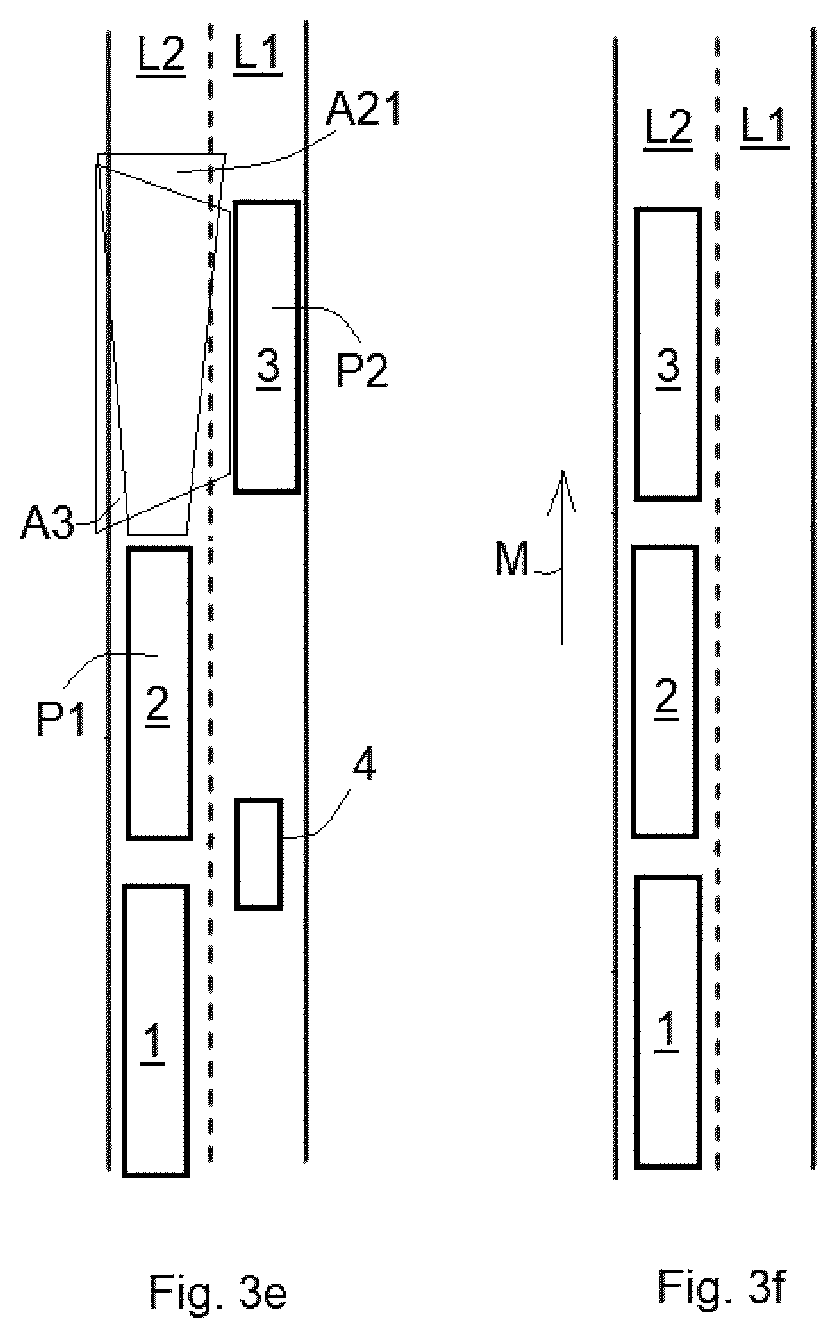 Patent US12139144 Figure 5 – Method for a lane change of a plurality of vehicles