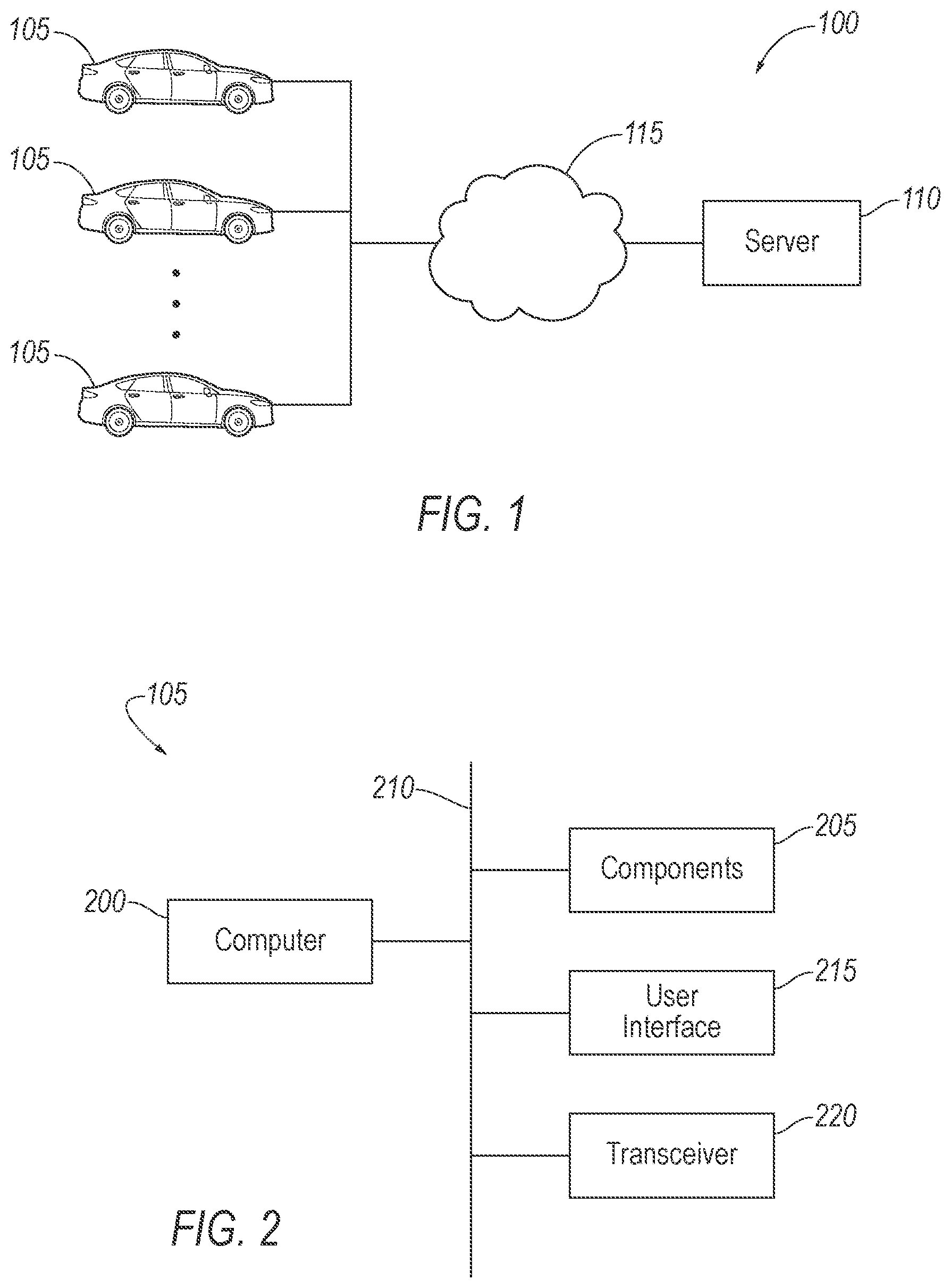Patent US12139146 — Vehicle data transmission — Figure 1