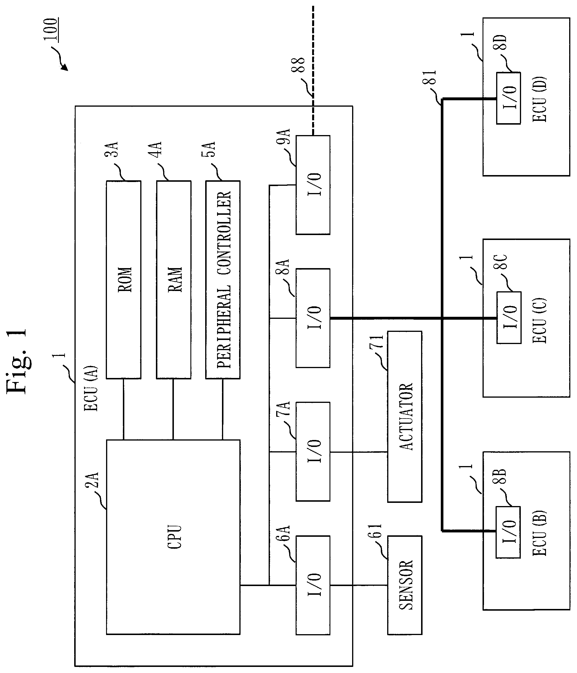 Patent US12139152 Figure 1 – In-vehicle electronic control unit and computer readable medium
