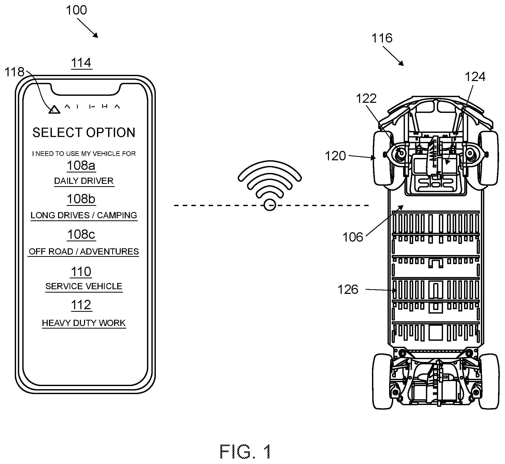 Patent US12139156 Figure 1 – Multipurpose electric vehicle control system
