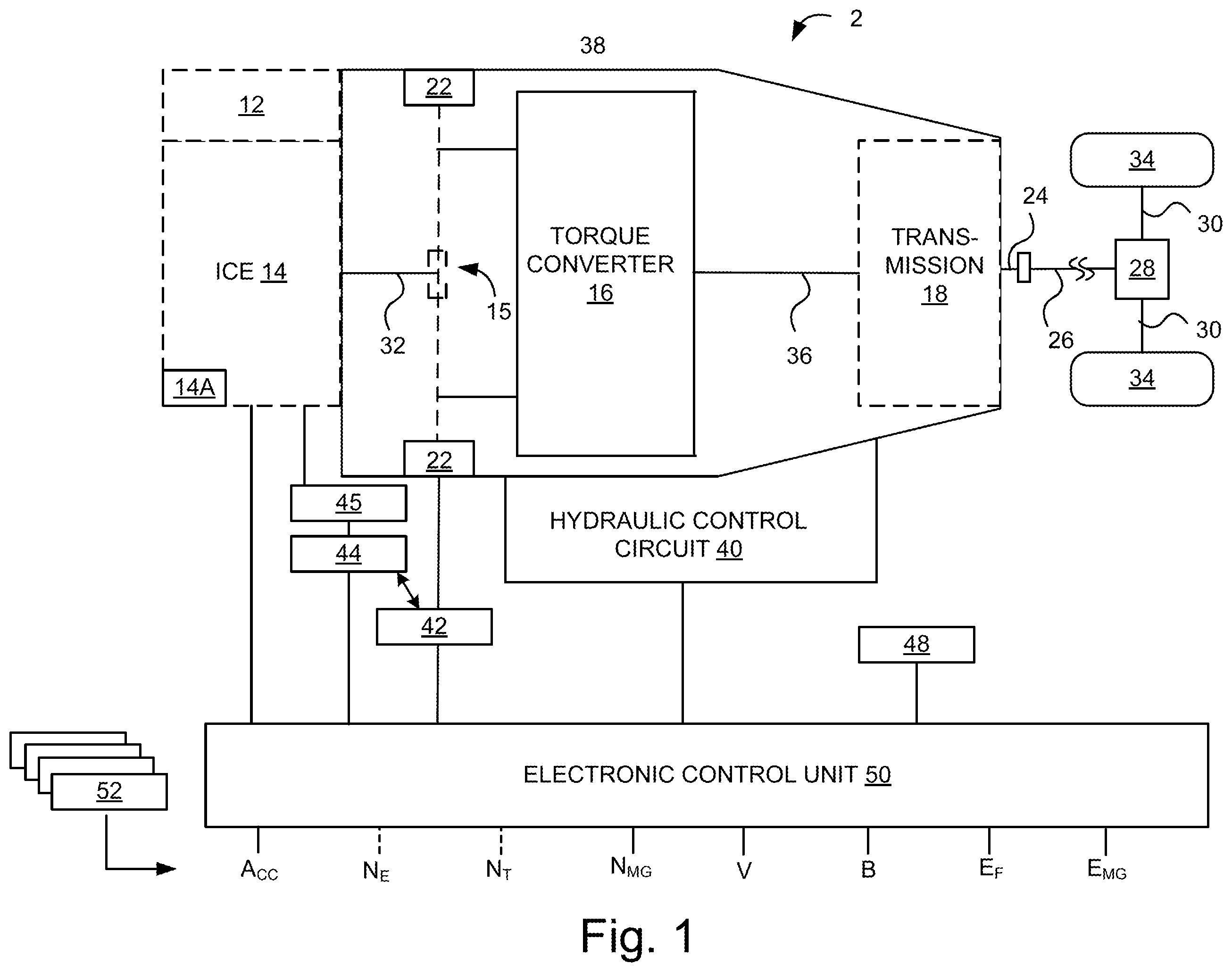 Patent US12139161 Figure 1 – Natural vacuum sensing for garage park detection