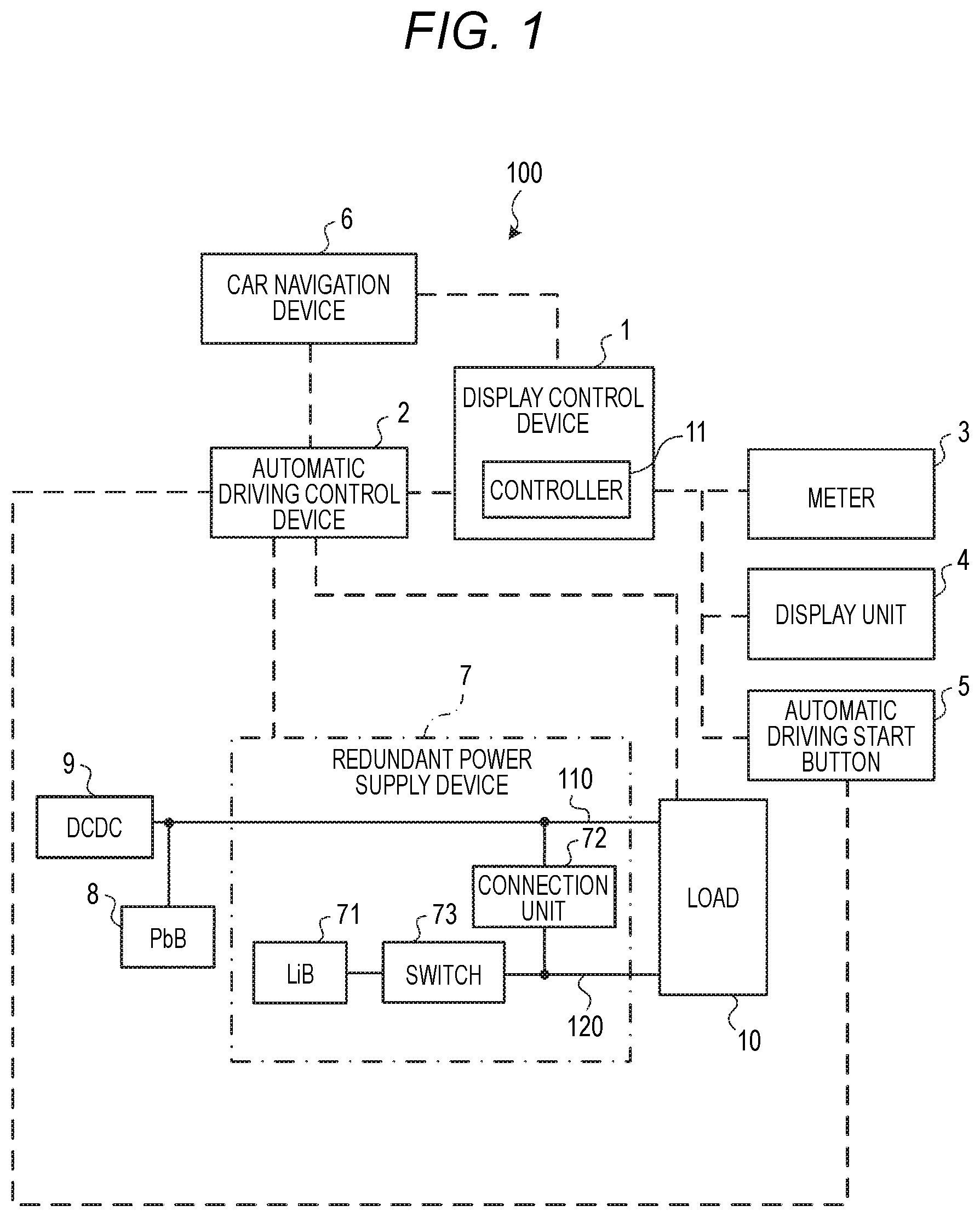 Patent US12139162 Figure 1 – Control device and control method