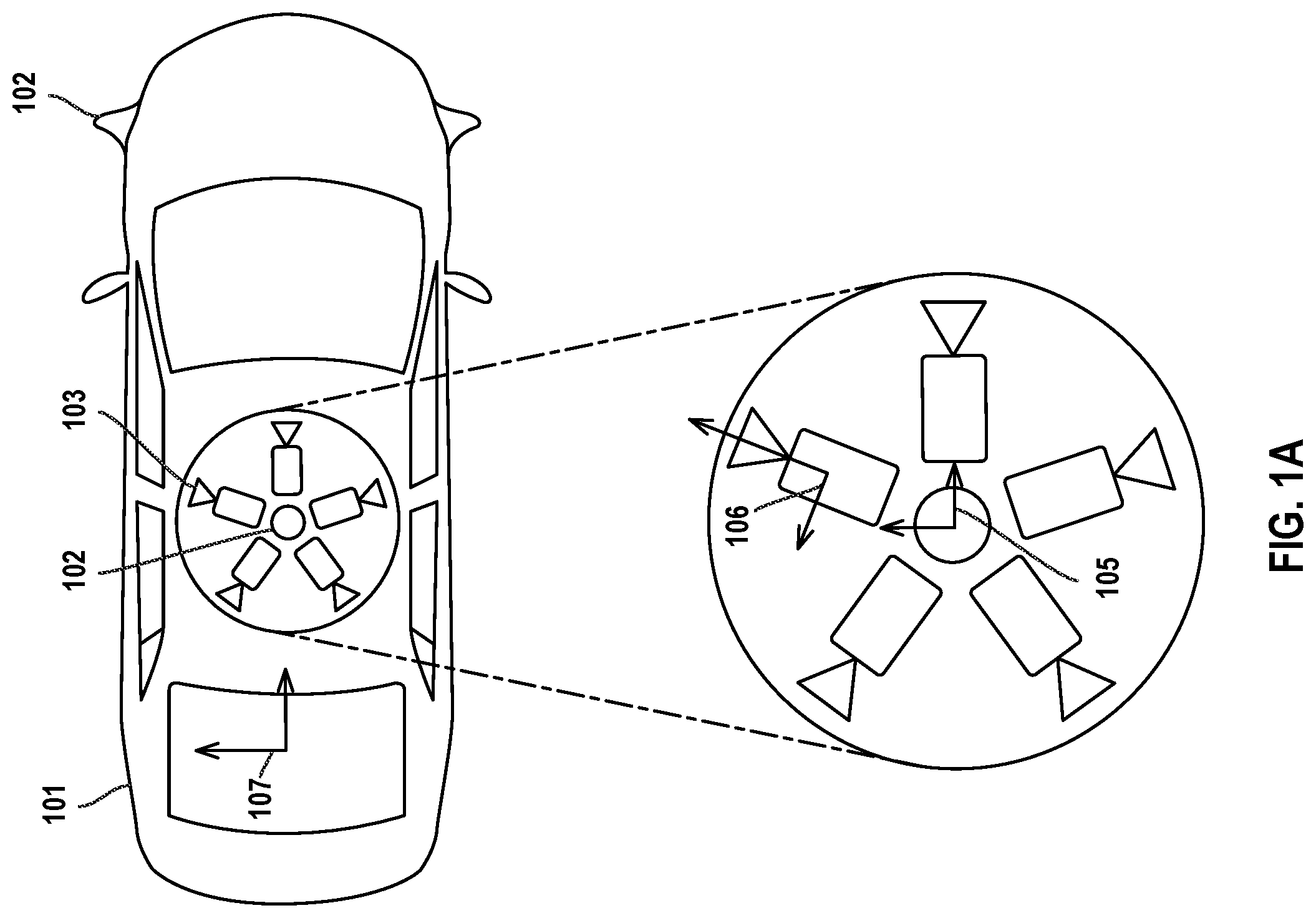 Patent US12139164 — Validating vehicle sensor calibration — Figure 1