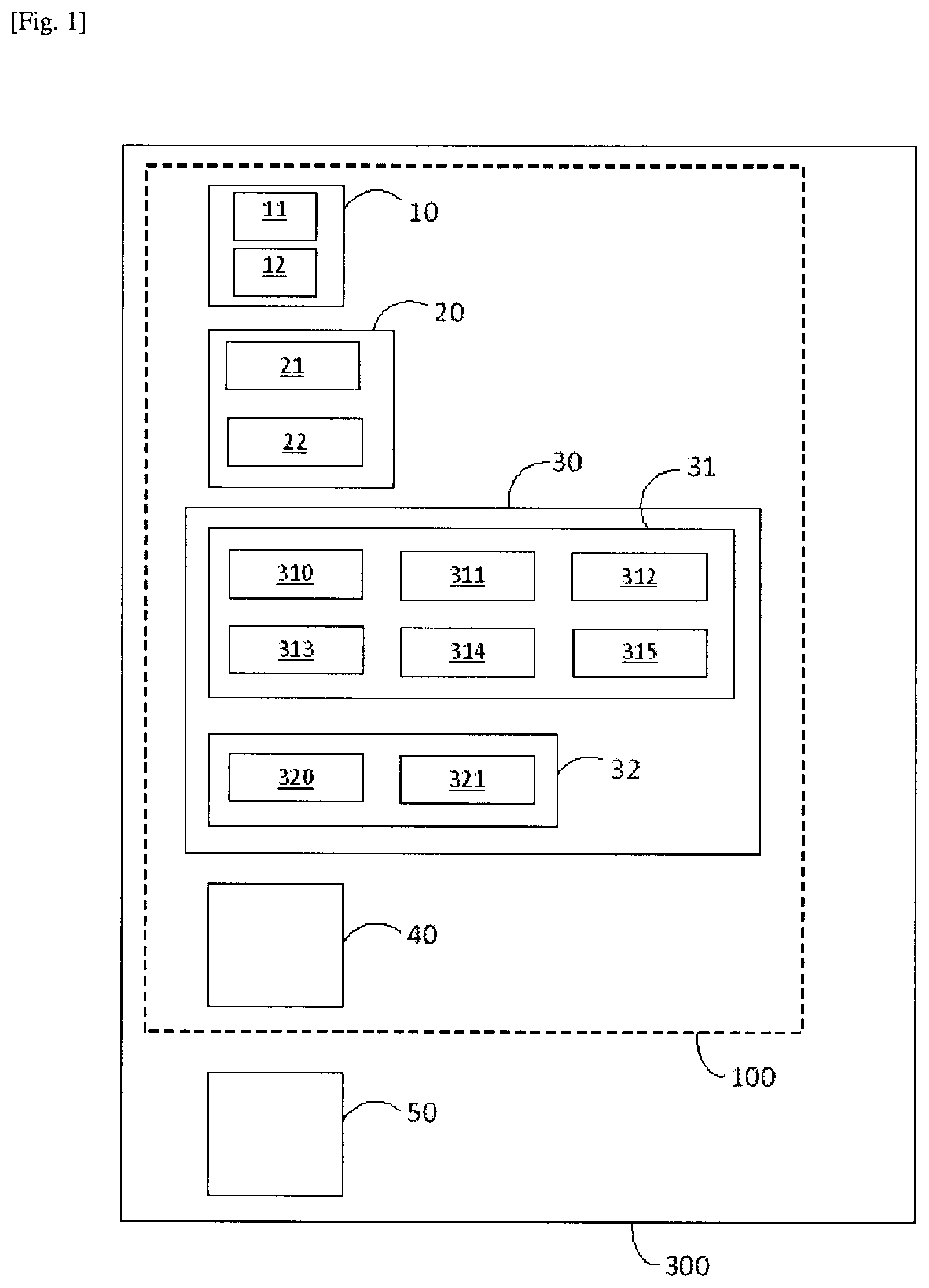 Patent US12139170 — Method and system for mapping a physical environment using an occupancy grid — Figure 1