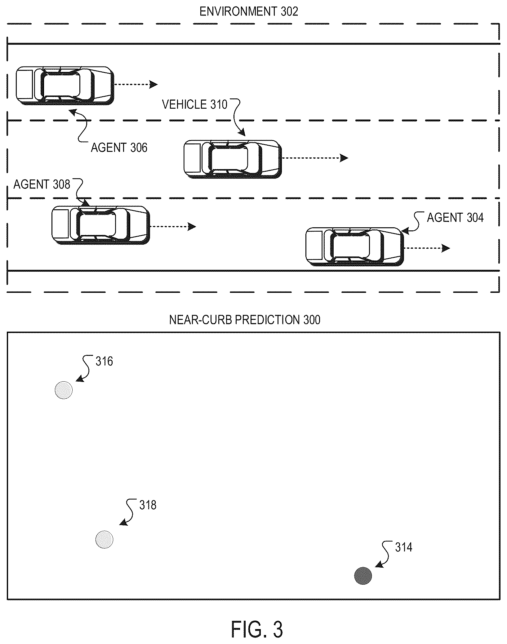 Patent US12139172 Figure 3 – Predicting near-curb driving behavior on autonomous vehicles