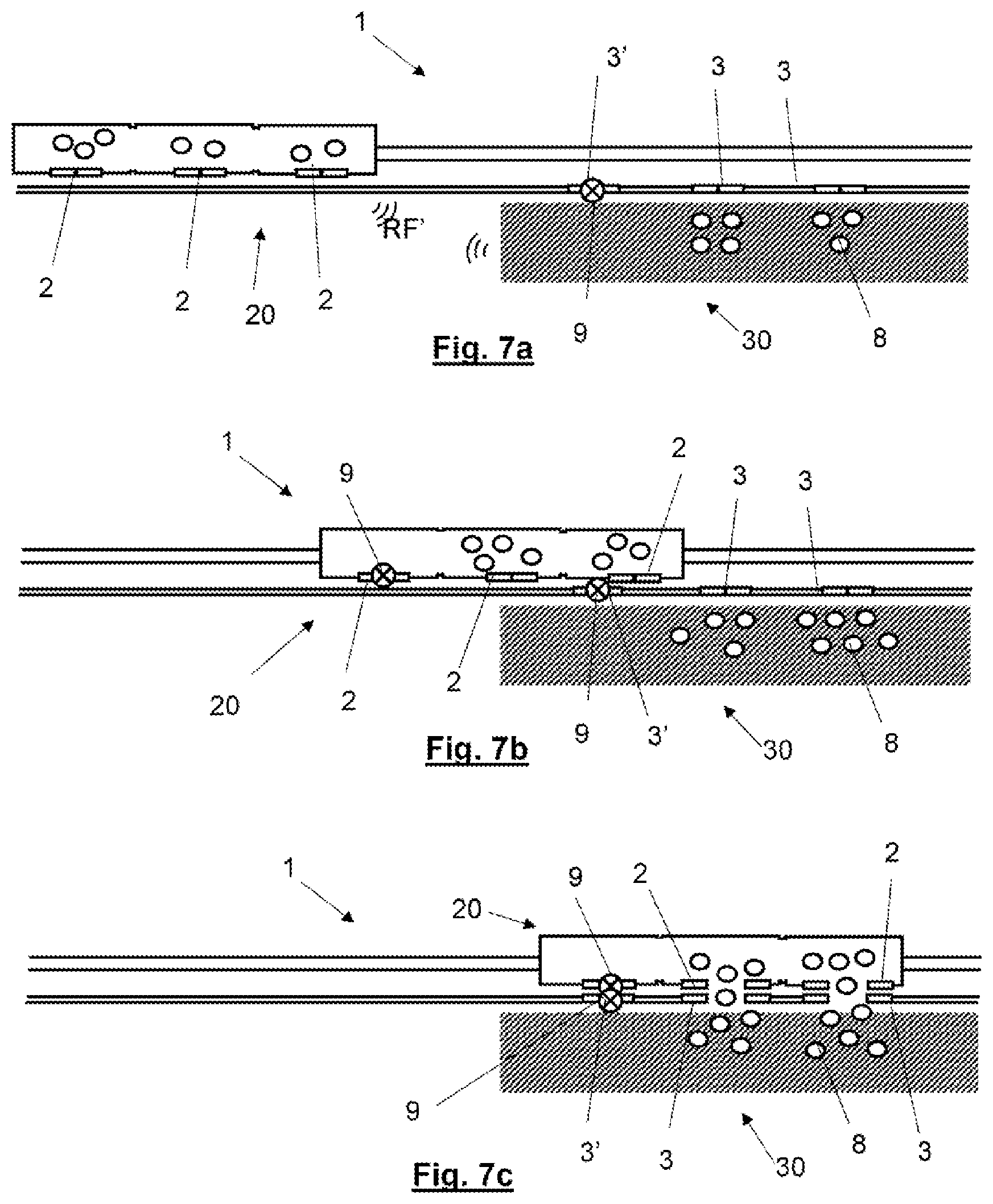 Patent US12139175 Figure 7 – System and method for harmonising the operating status of pairs of doors formed by a train door and a platform door