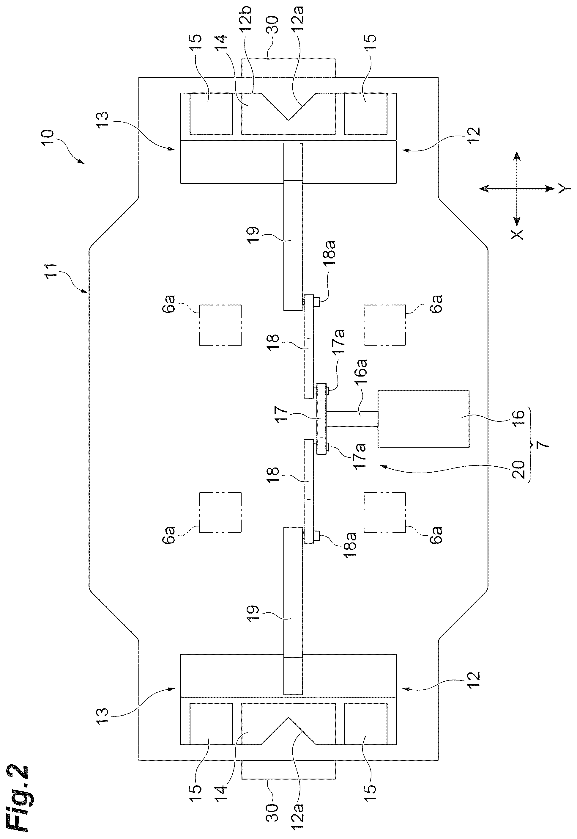Patent US12139176 Figure 2 – Gripper device, conveyance vehicle, and conveyance method