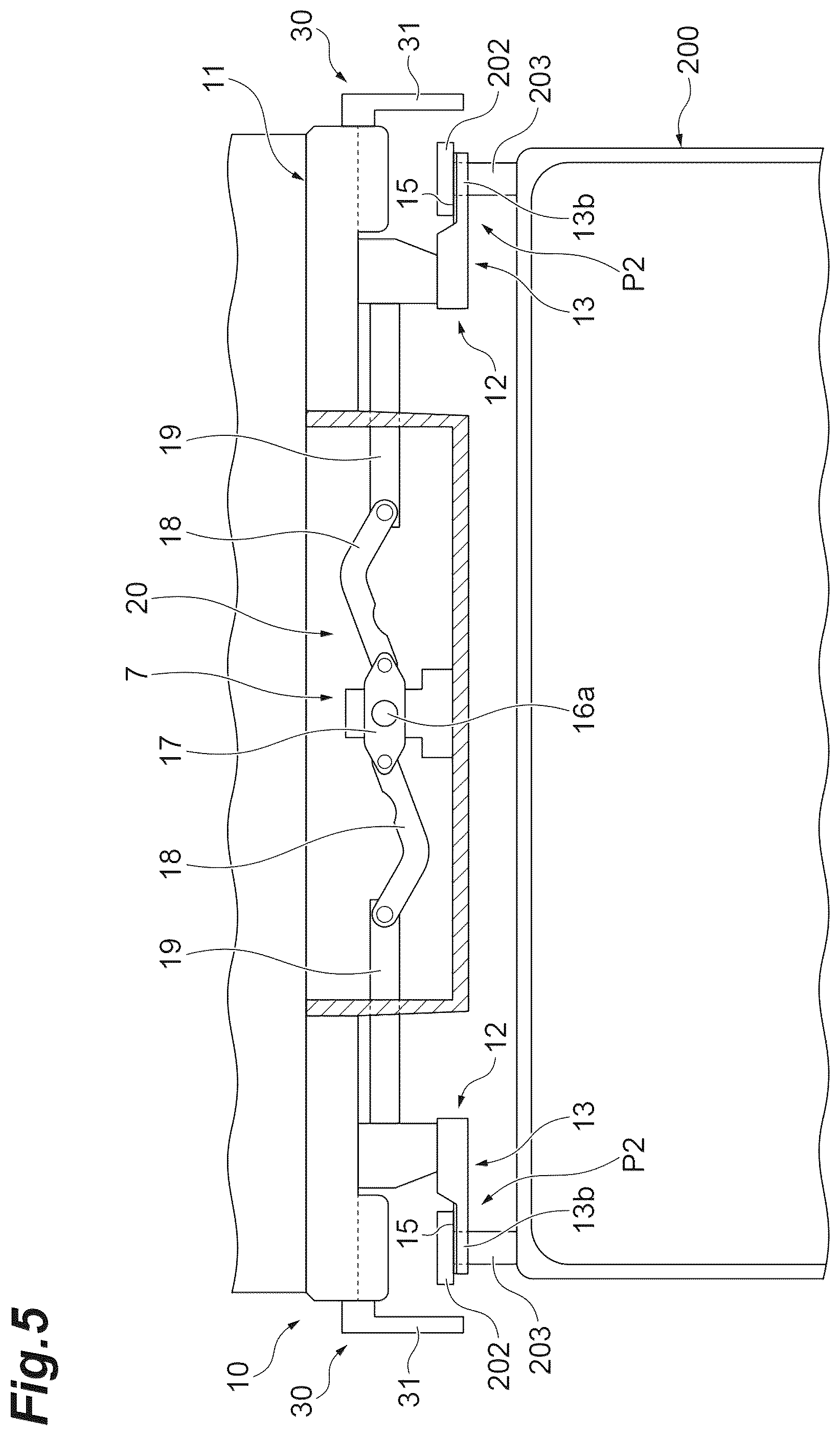 Patent US12139176 Figure 5 – Gripper device, conveyance vehicle, and conveyance method