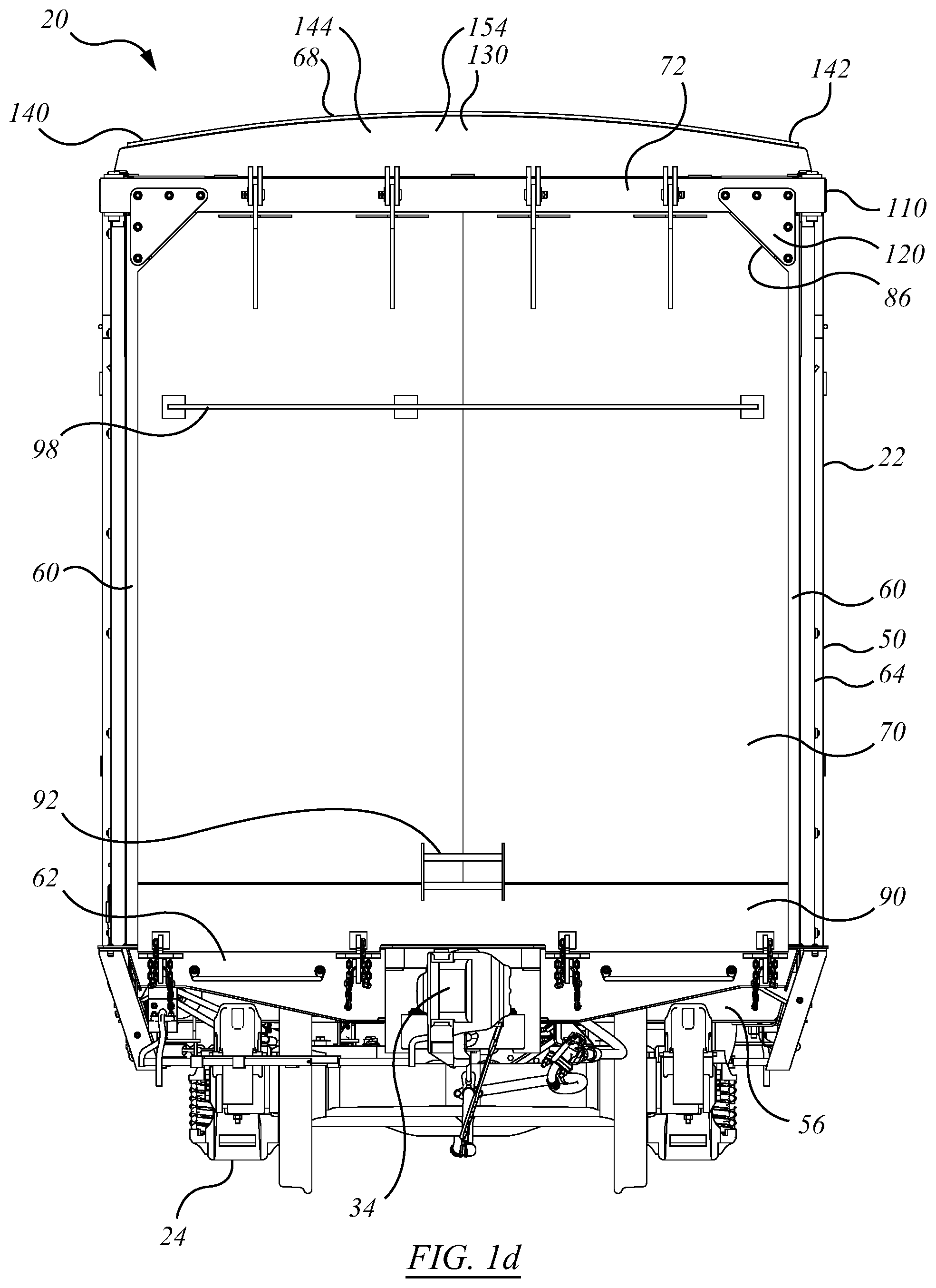 Patent US12139178 Figure 4 – Railroad car and end door assembly therefor