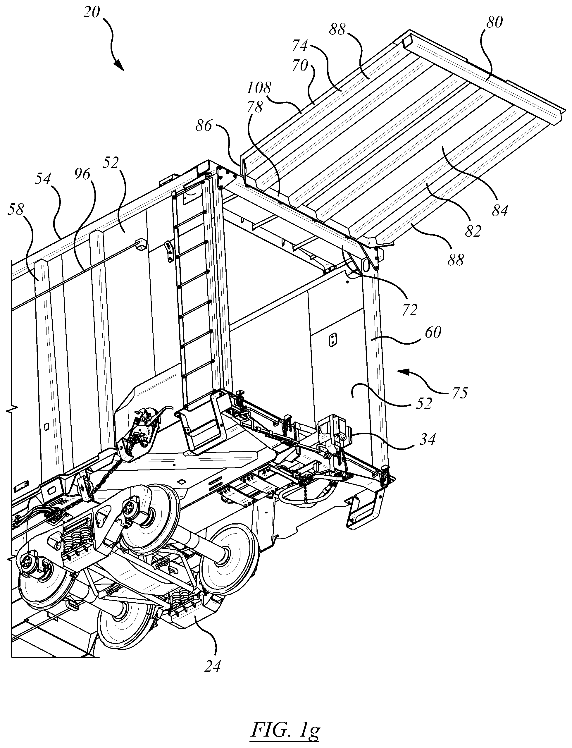 Patent US12139178 Figure 7 – Railroad car and end door assembly therefor