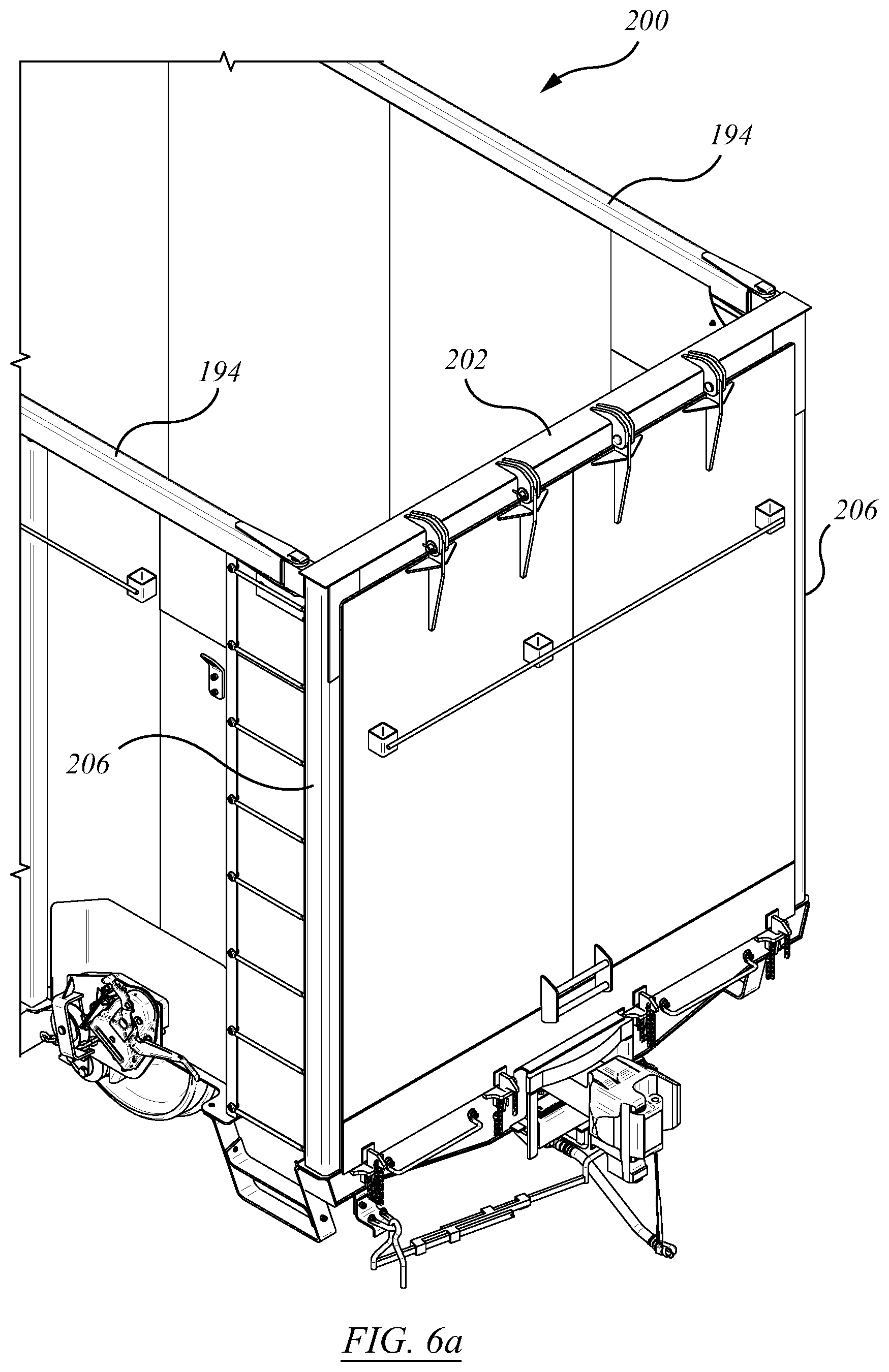 Patent US12139178 Figure 16 – Railroad car and end door assembly therefor