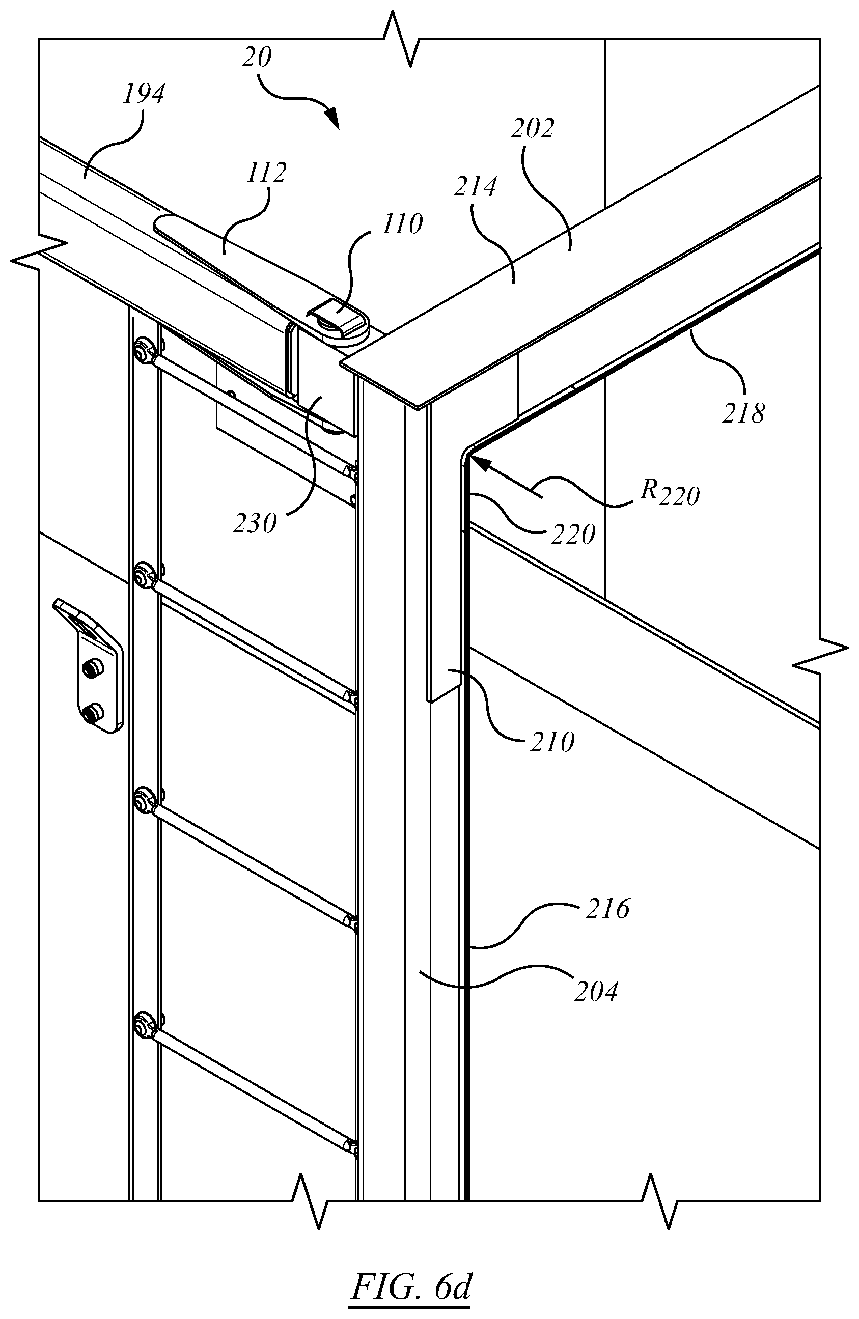 Patent US12139178 Figure 19 – Railroad car and end door assembly therefor