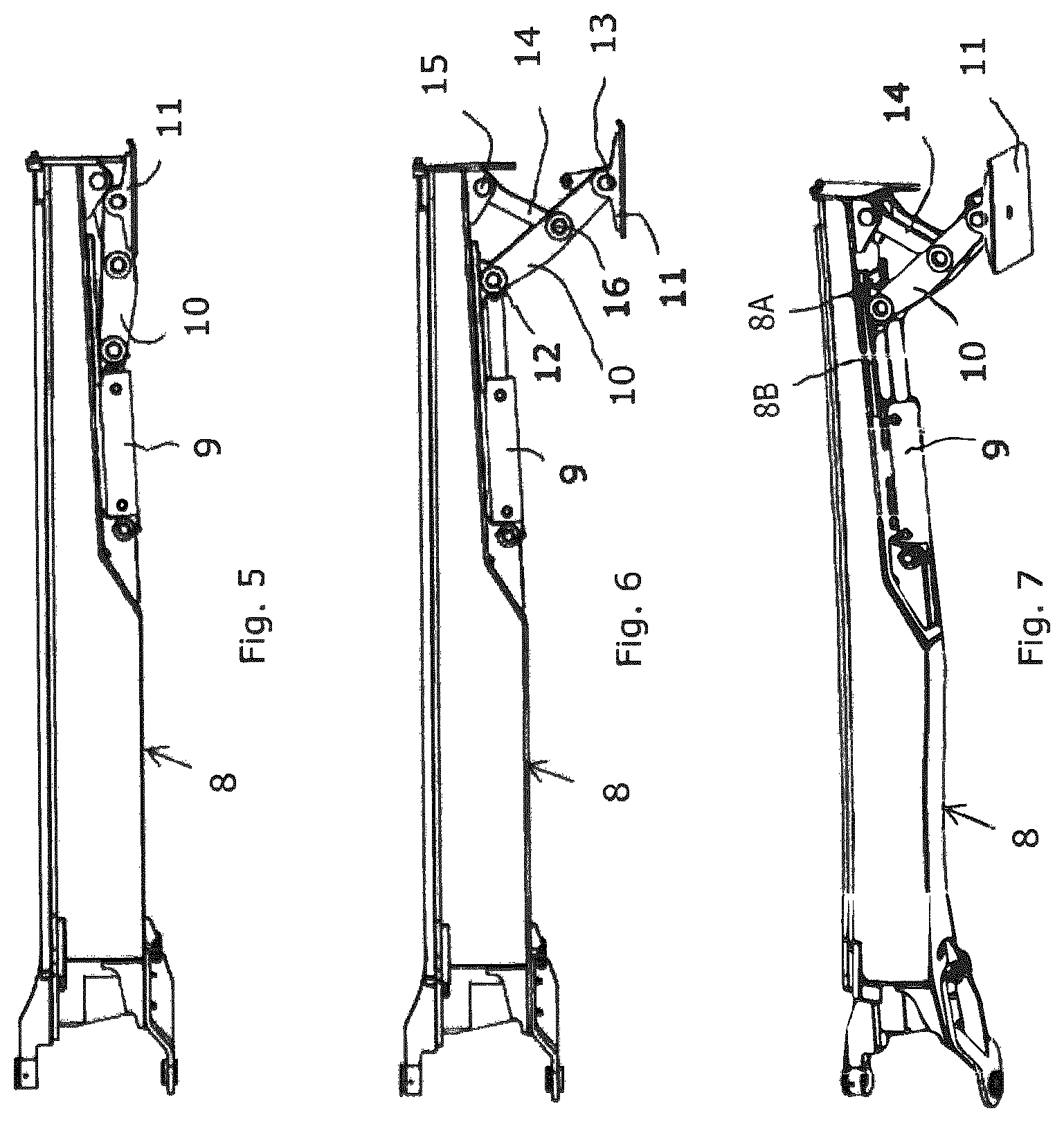 Patent US12139179 Figure 3 – Railway wagon for transportation of semi-trailers and the like