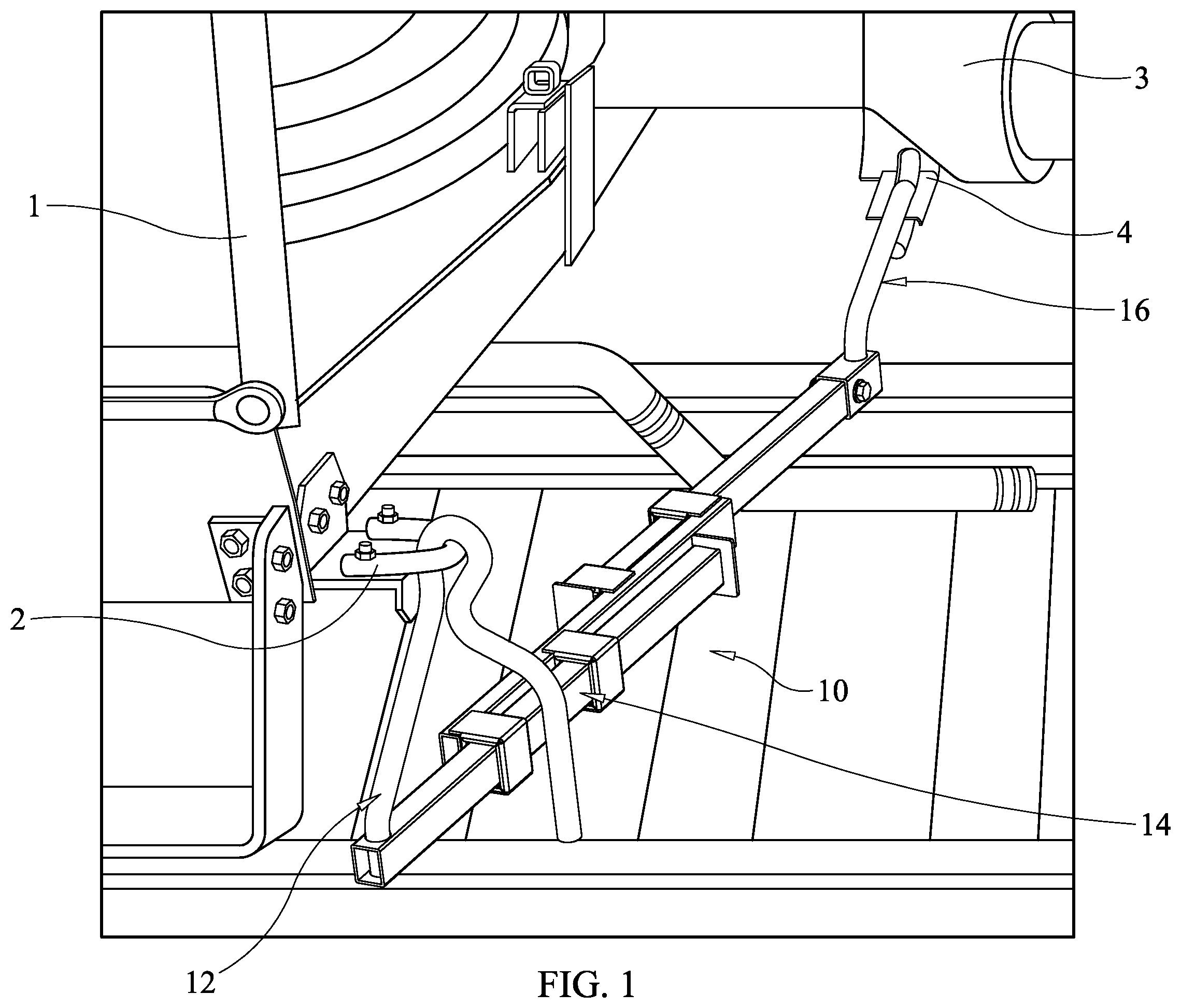 Patent US12139180 Figure 1 – Railcar uncoupling lever apparatus and methods of using the same