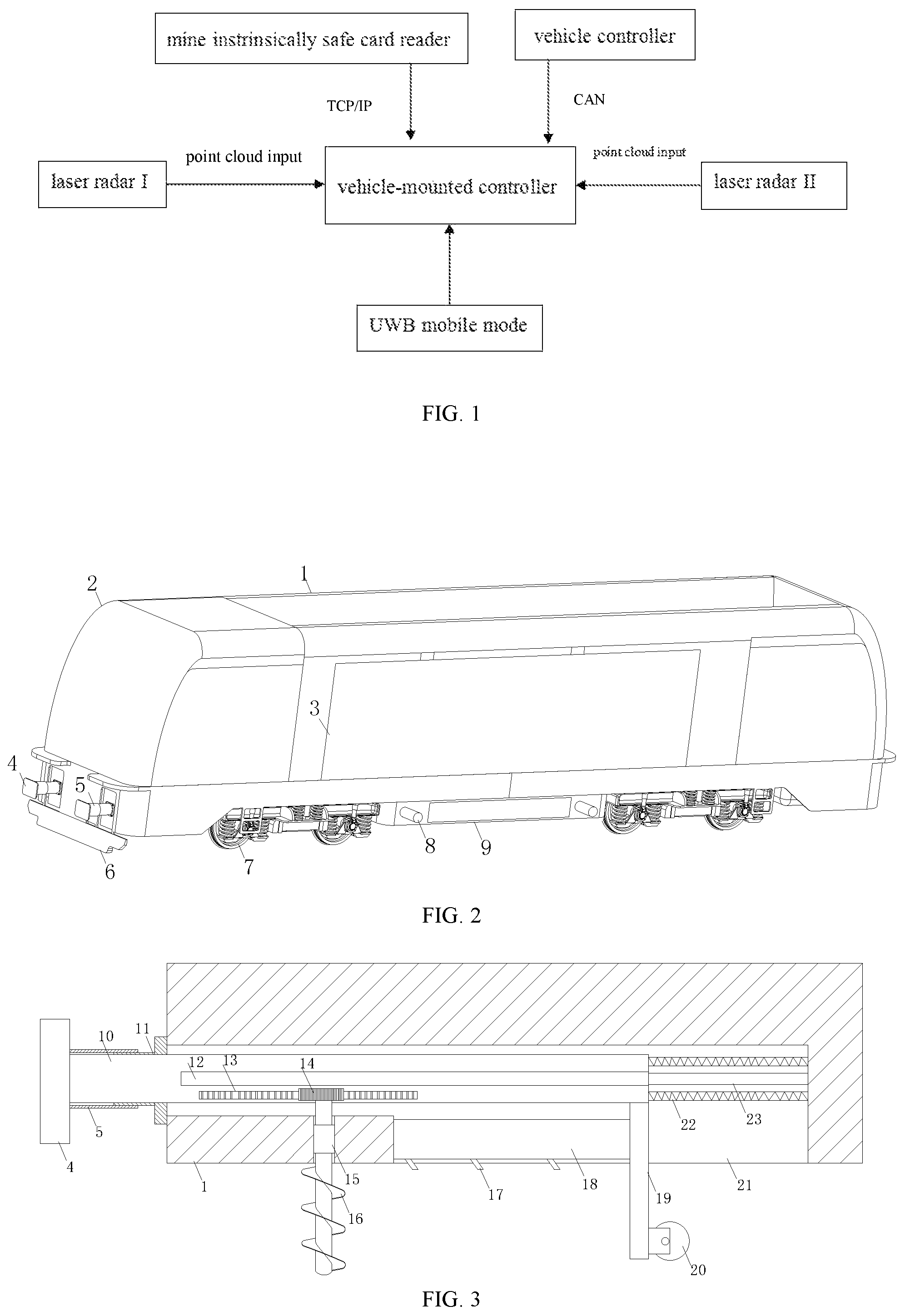 Patent US12139184 — Autonomous positioning method for underground coal mine anti-explosion storage battery rail electric locomotive — Figure 1