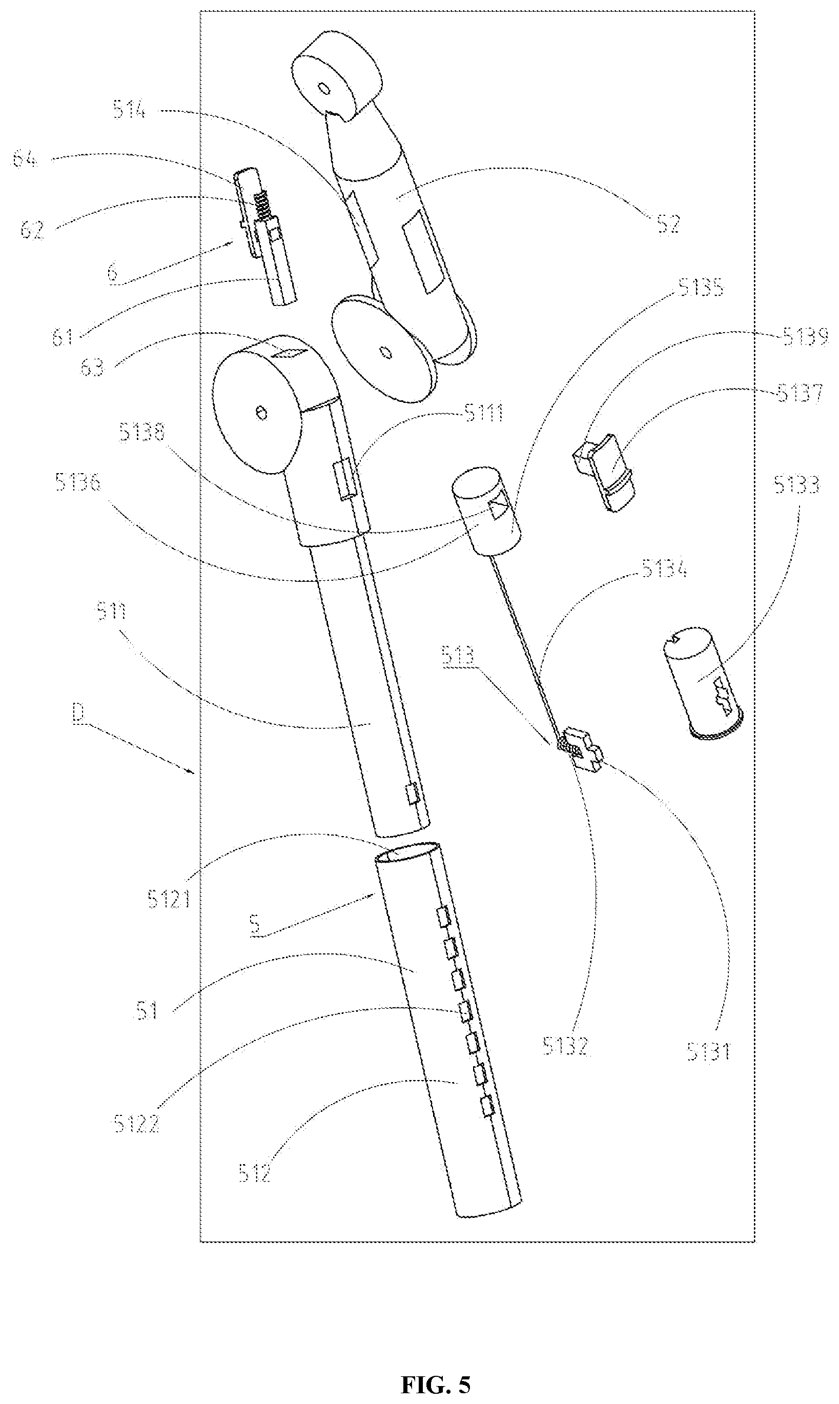 Patent US12139186 Figure 5 – Baby walker