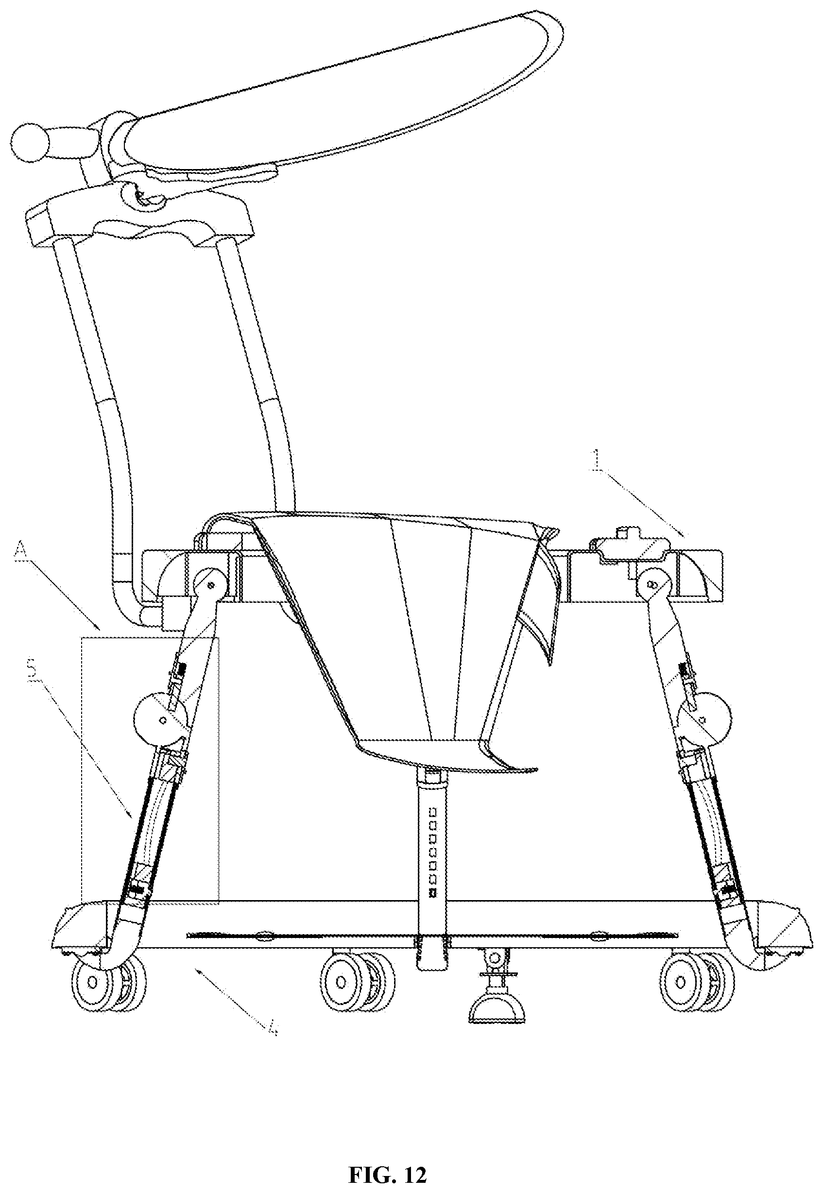 Patent US12139186 Figure 12 – Baby walker
