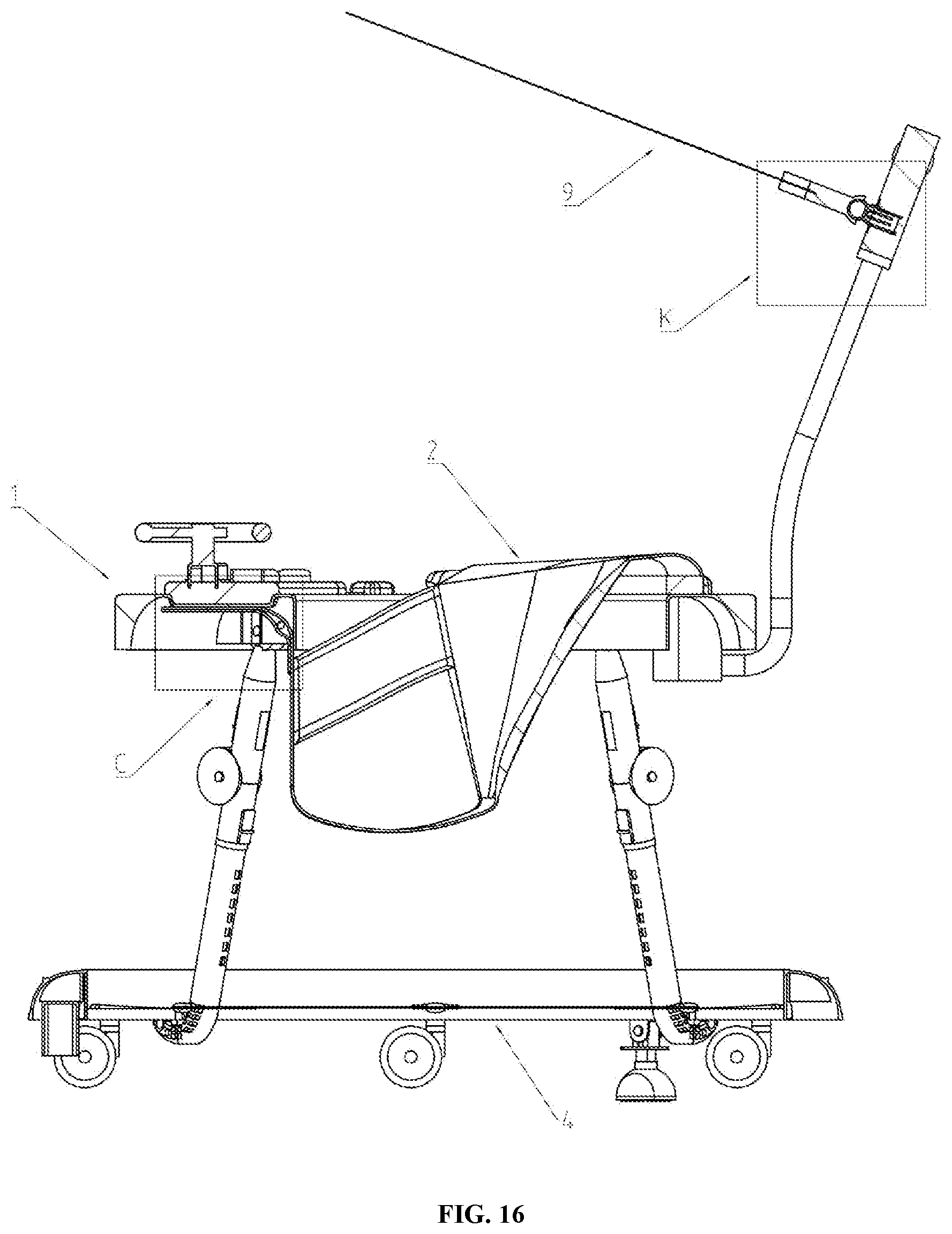 Patent US12139186 Figure 16 – Baby walker