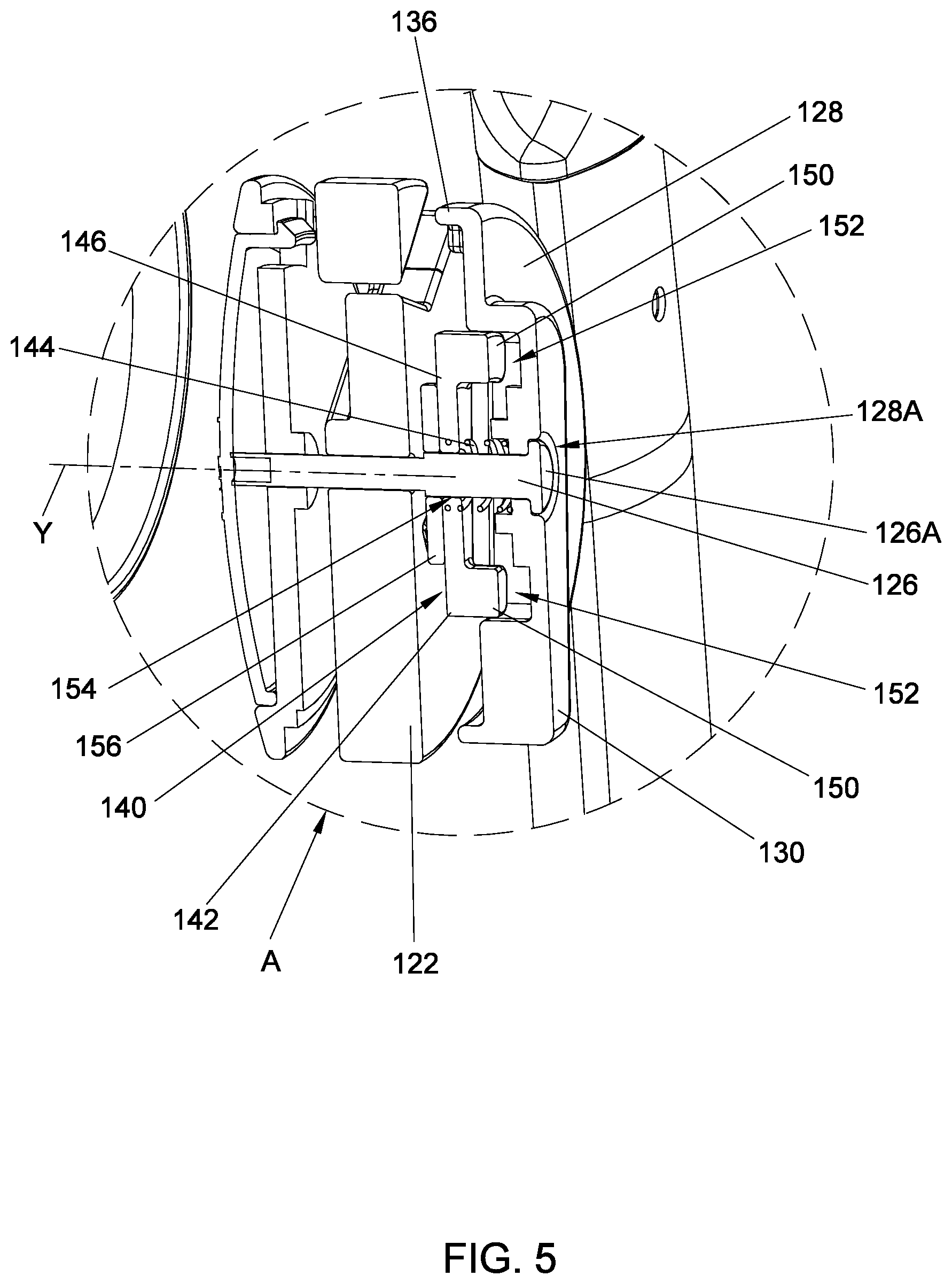 Patent US12139187 Figure 5 – Child stroller apparatus