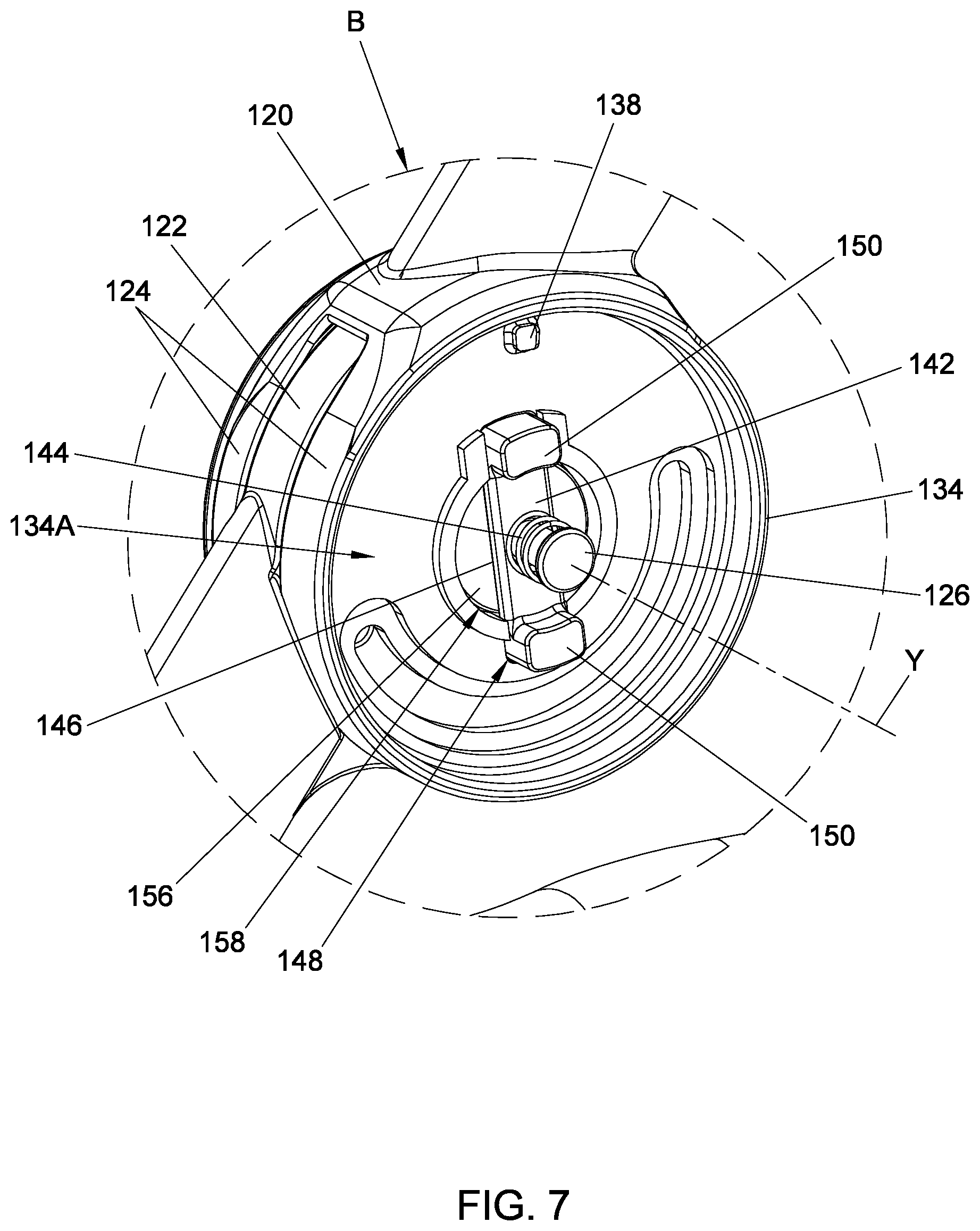 Patent US12139187 Figure 7 – Child stroller apparatus
