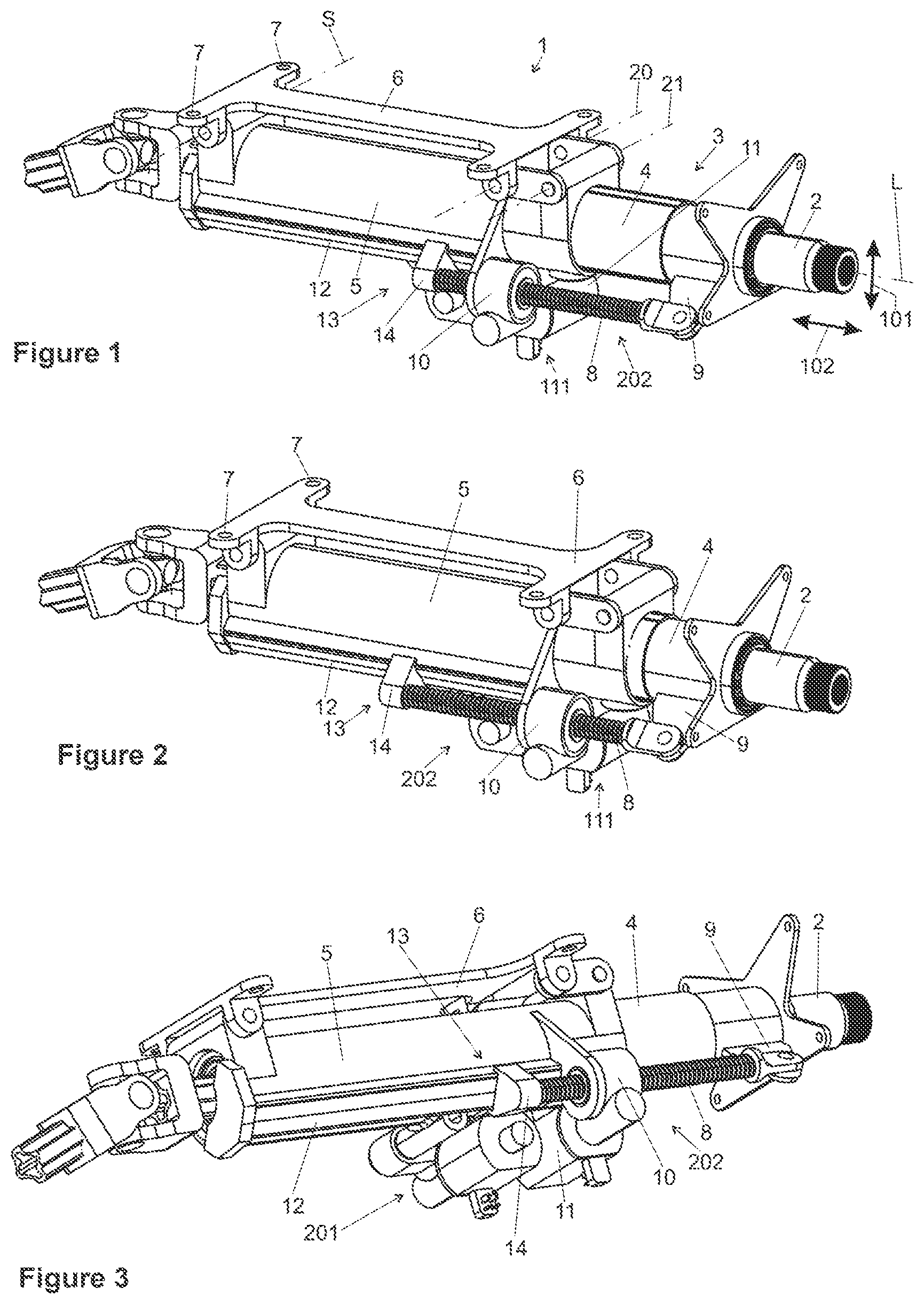 Patent US12139188 Figure 1 – Position detection for a steering column of a motor vehicle