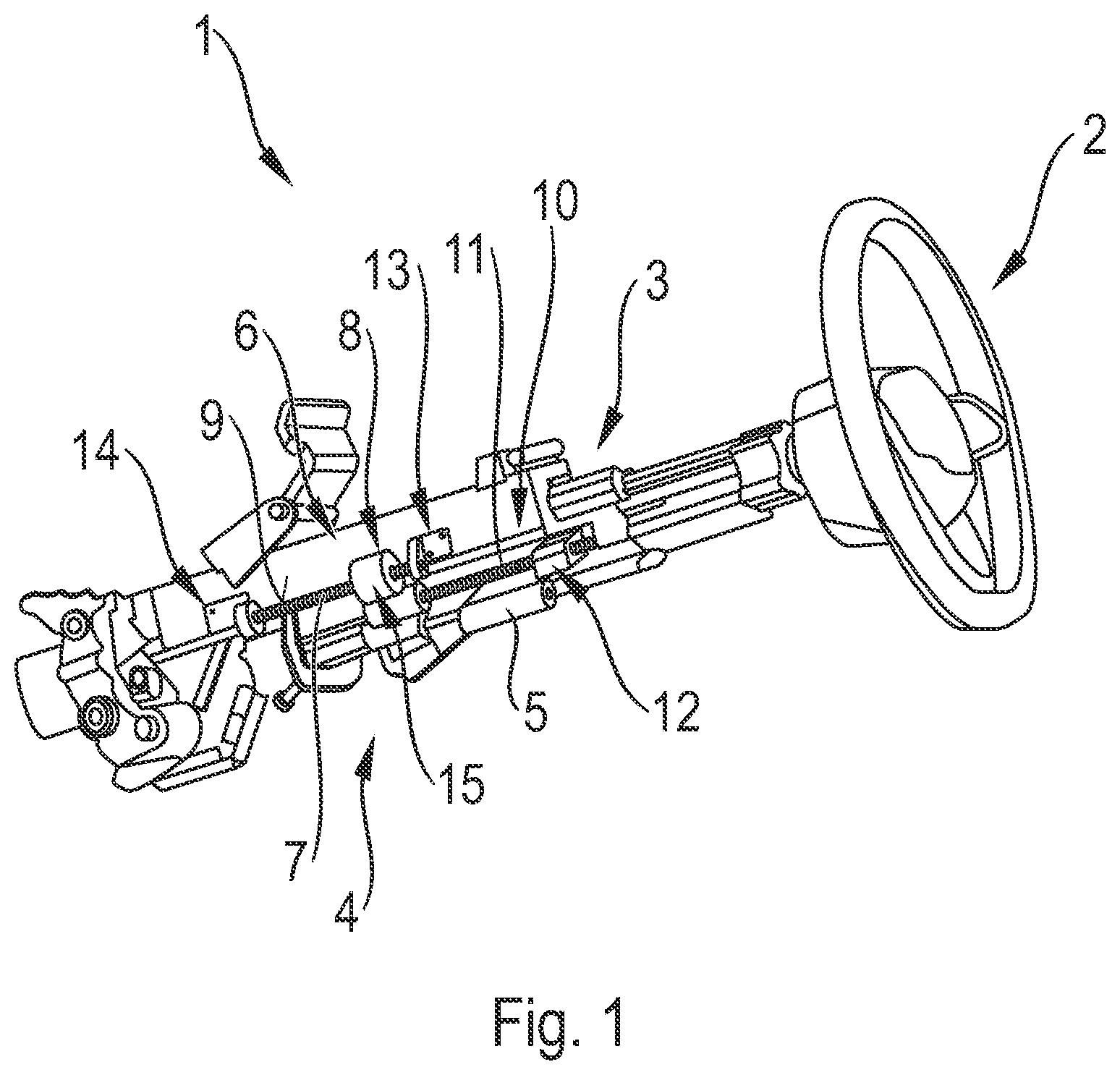 Patent US12139189 Figure 1 – Spindle device and steering device having such a spindle device