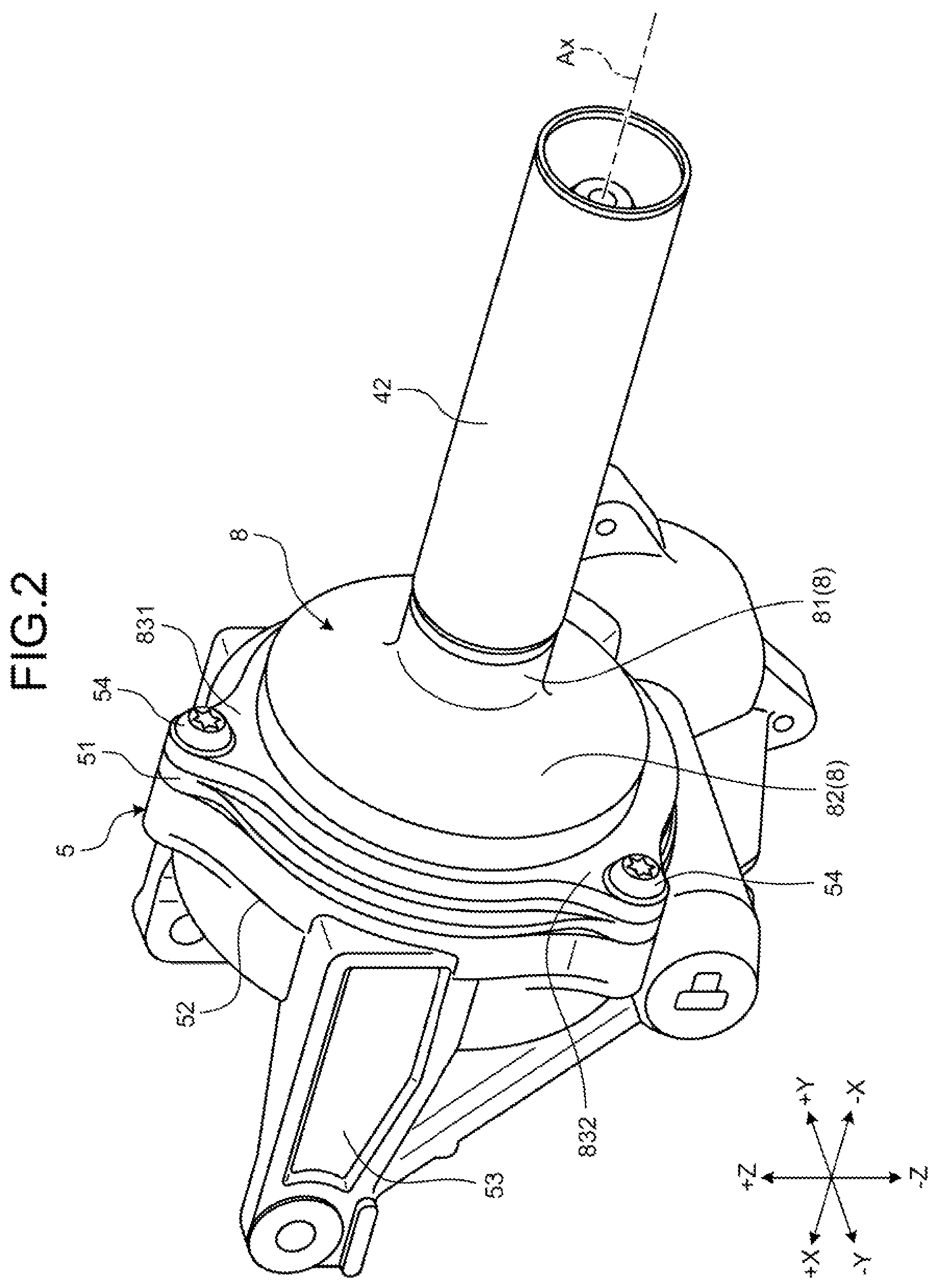Patent US12139190 Figure 2 – Steering device