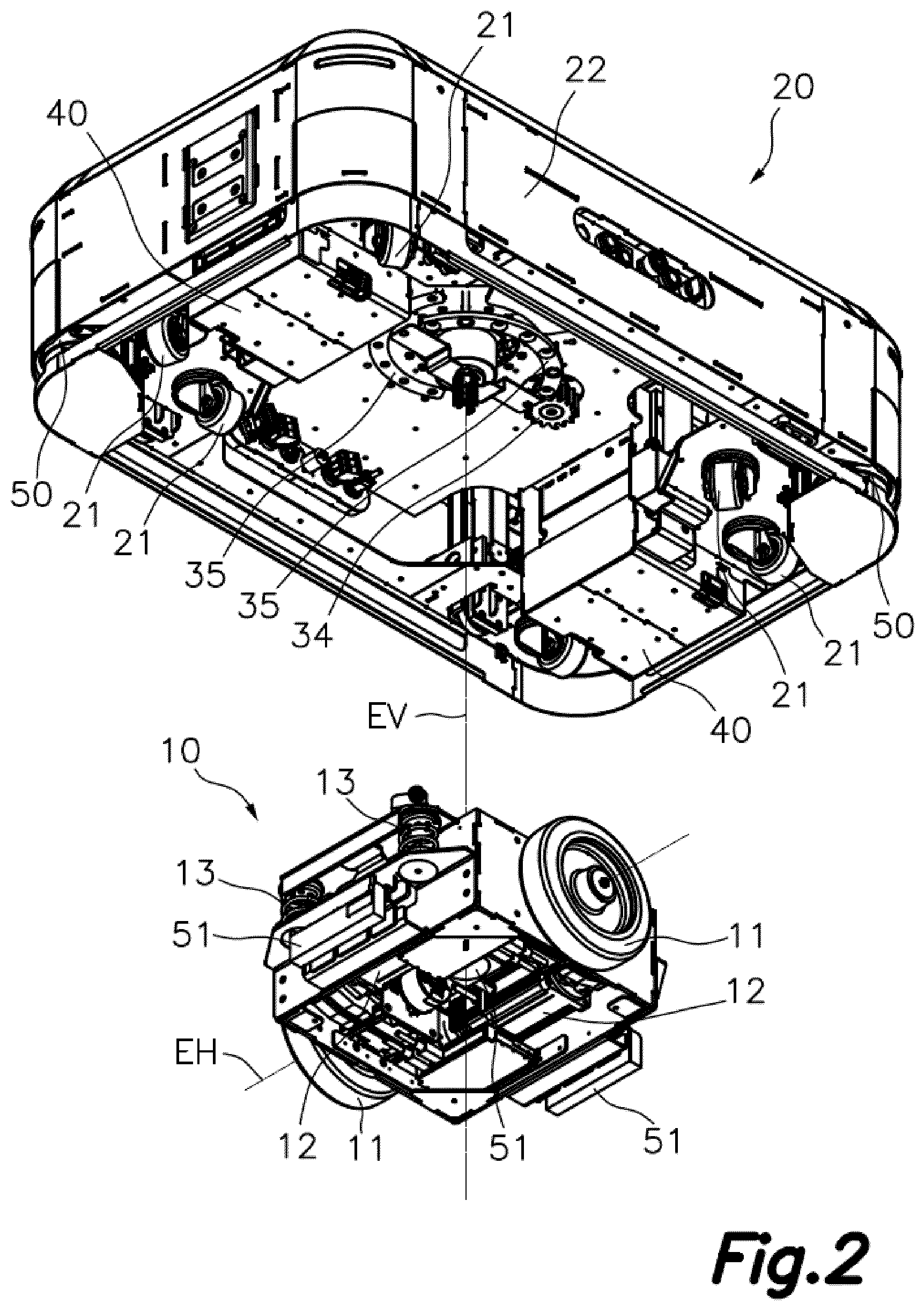 Patent US12139191 Figure 2 – Autonomous omnidirectional drive unit
