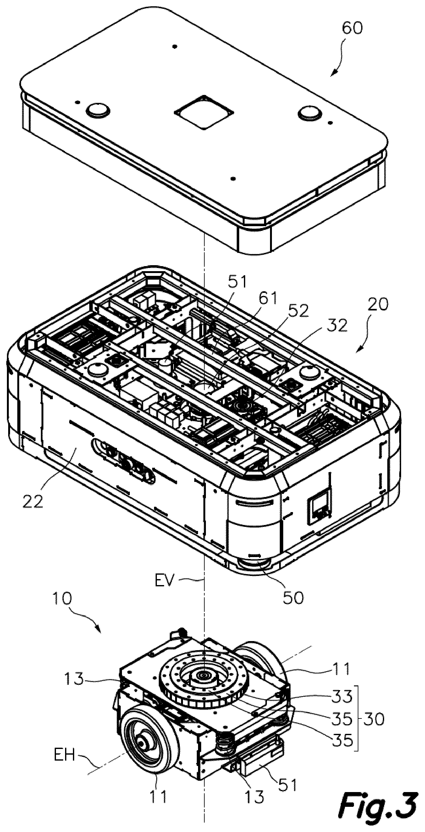 Patent US12139191 Figure 3 – Autonomous omnidirectional drive unit