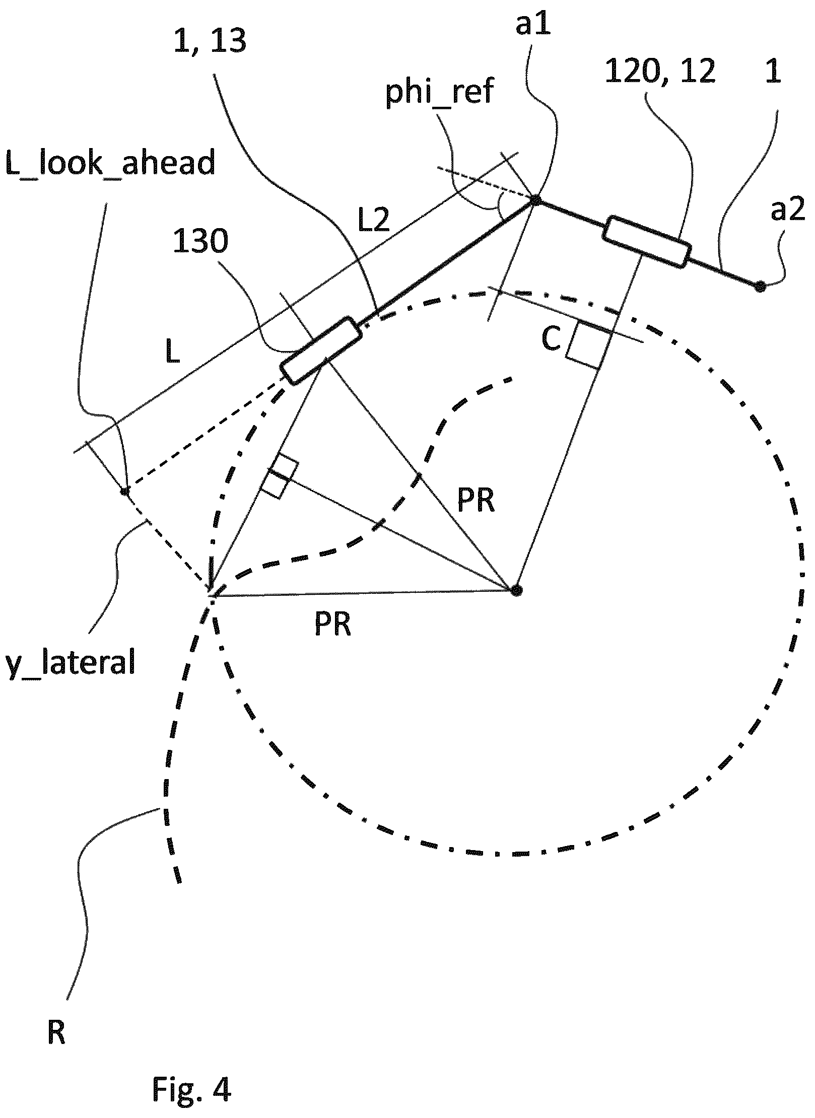 Patent US12139195 Figure 4 – Method for reversing an articulated vehicle combination