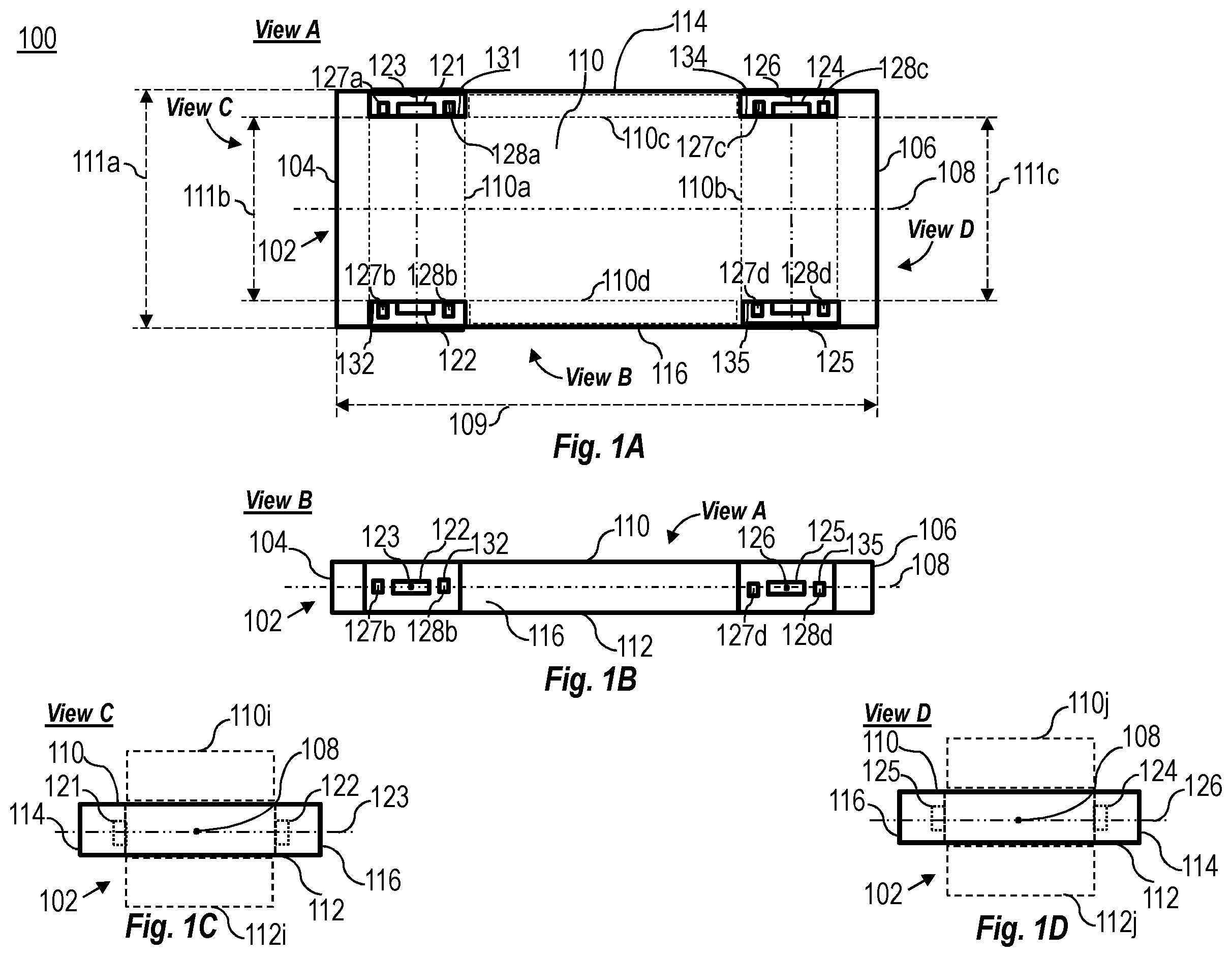 Patent US12139198 Figure 1 – Vehicle chassis platform