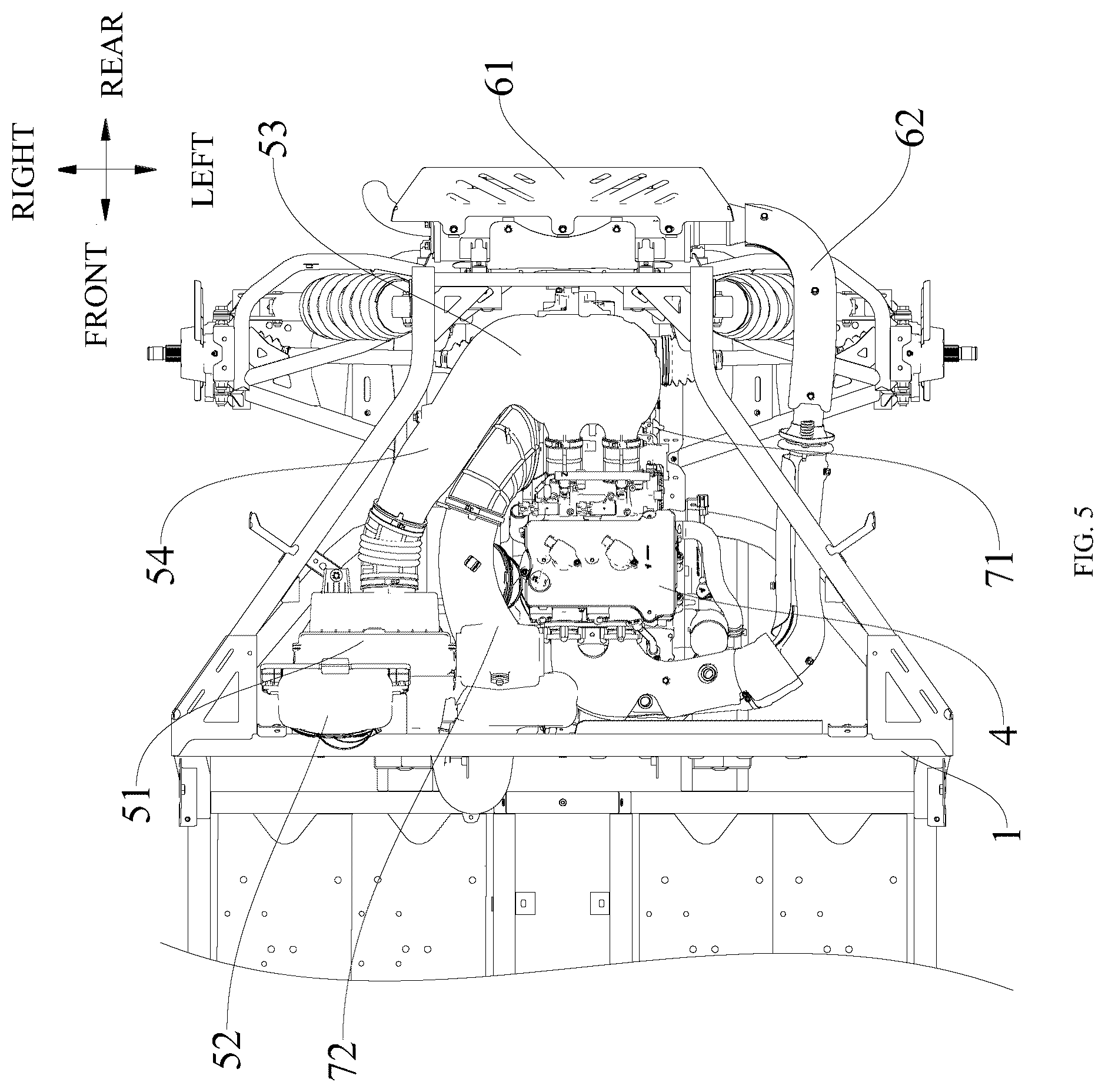 Patent US12139201 Figure 5 – All-terrain vehicle
