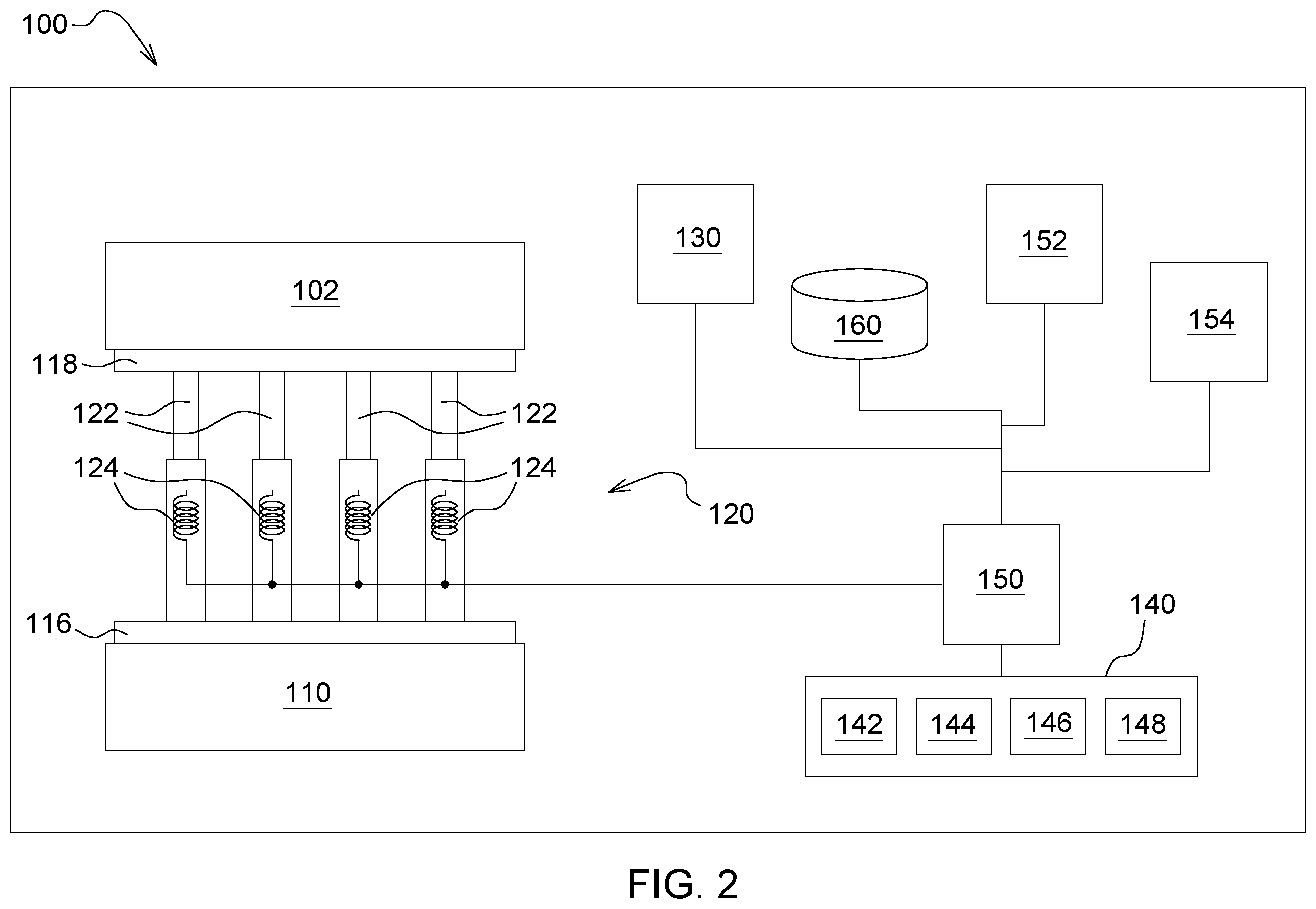 Patent US12139203 Figure 2 – Suspension system for a work vehicle