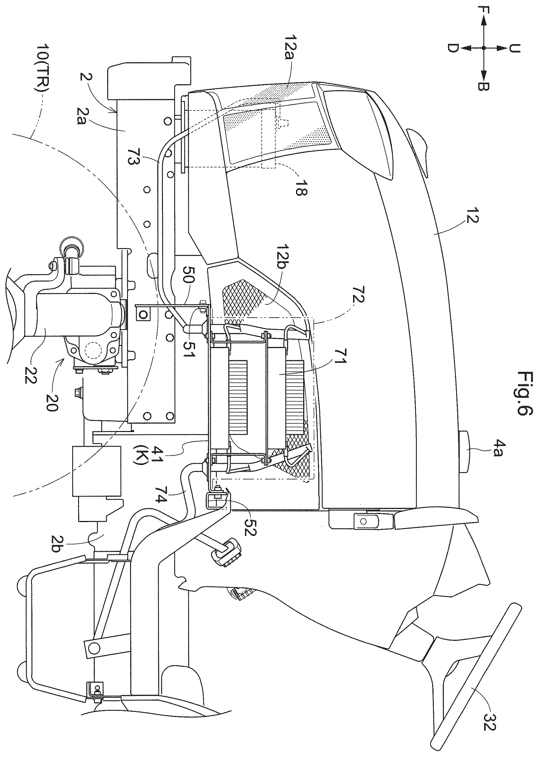 Patent US12139204 Figure 6 – Work vehicle