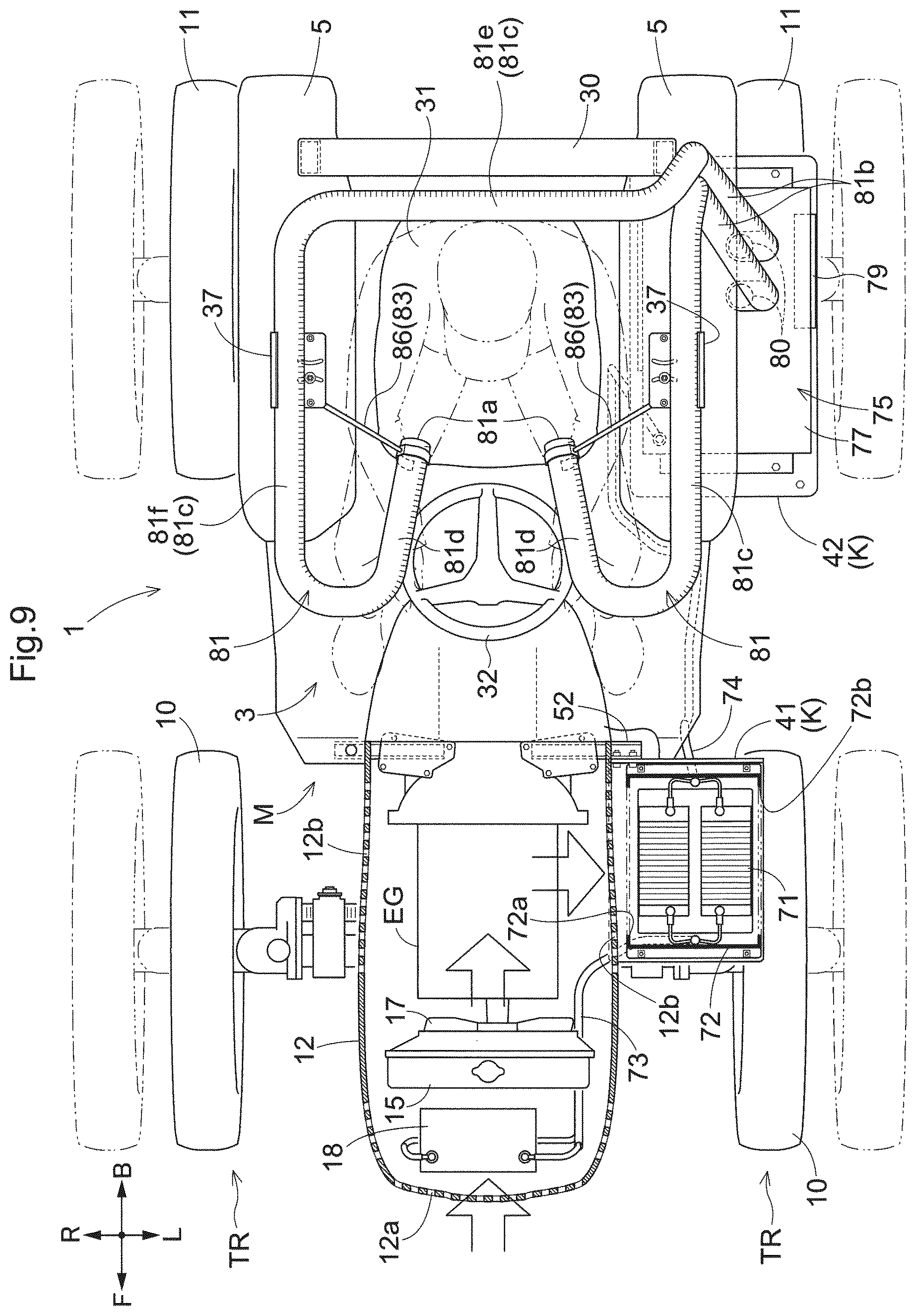 Patent US12139204 Figure 9 – Work vehicle