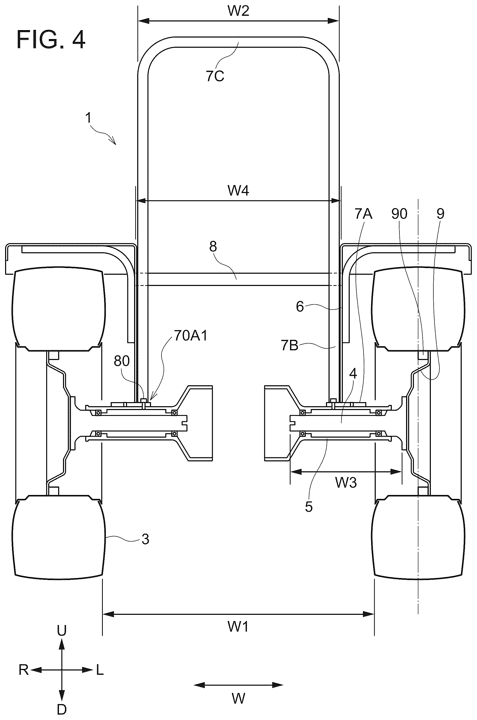 Patent US12139205 Figure 4 – Work vehicle