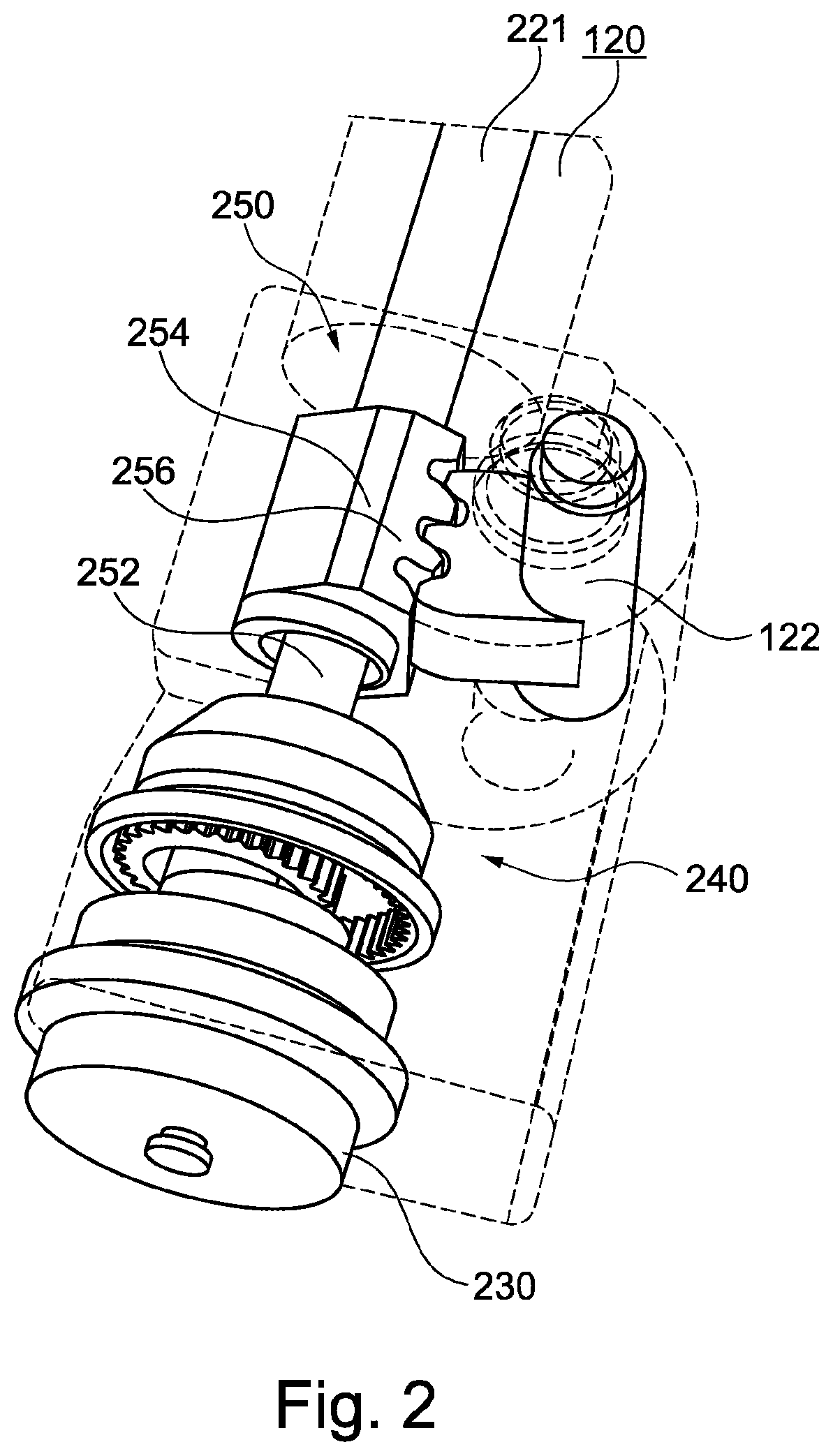 Patent US12139209 Figure 2 – Steering transmission for electromechanical steering system for a vehicle and electromechanical steering system for a vehicle