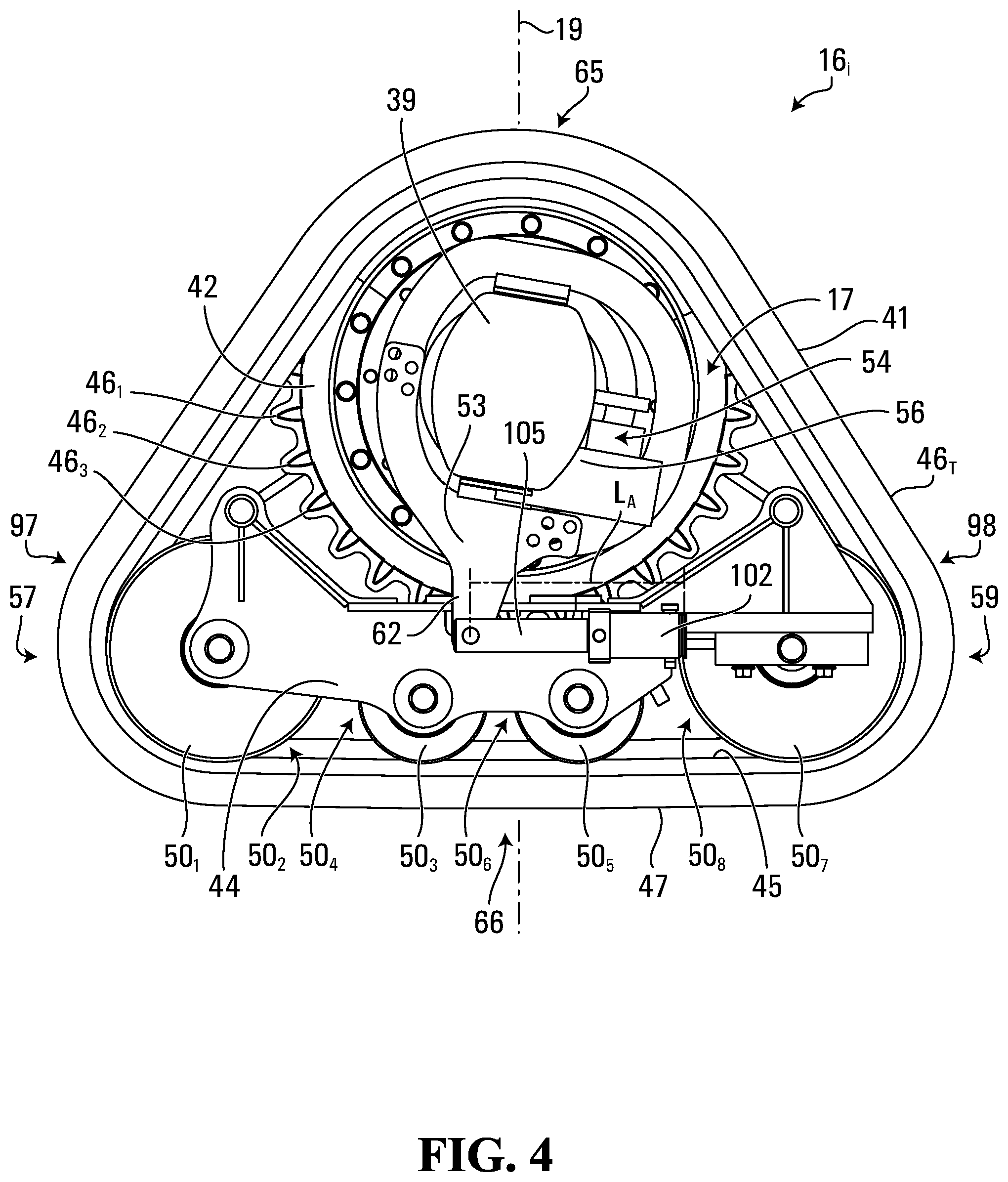 Patent US12139216 Figure 4 – System and method for controlling a track system for traction of a vehicle