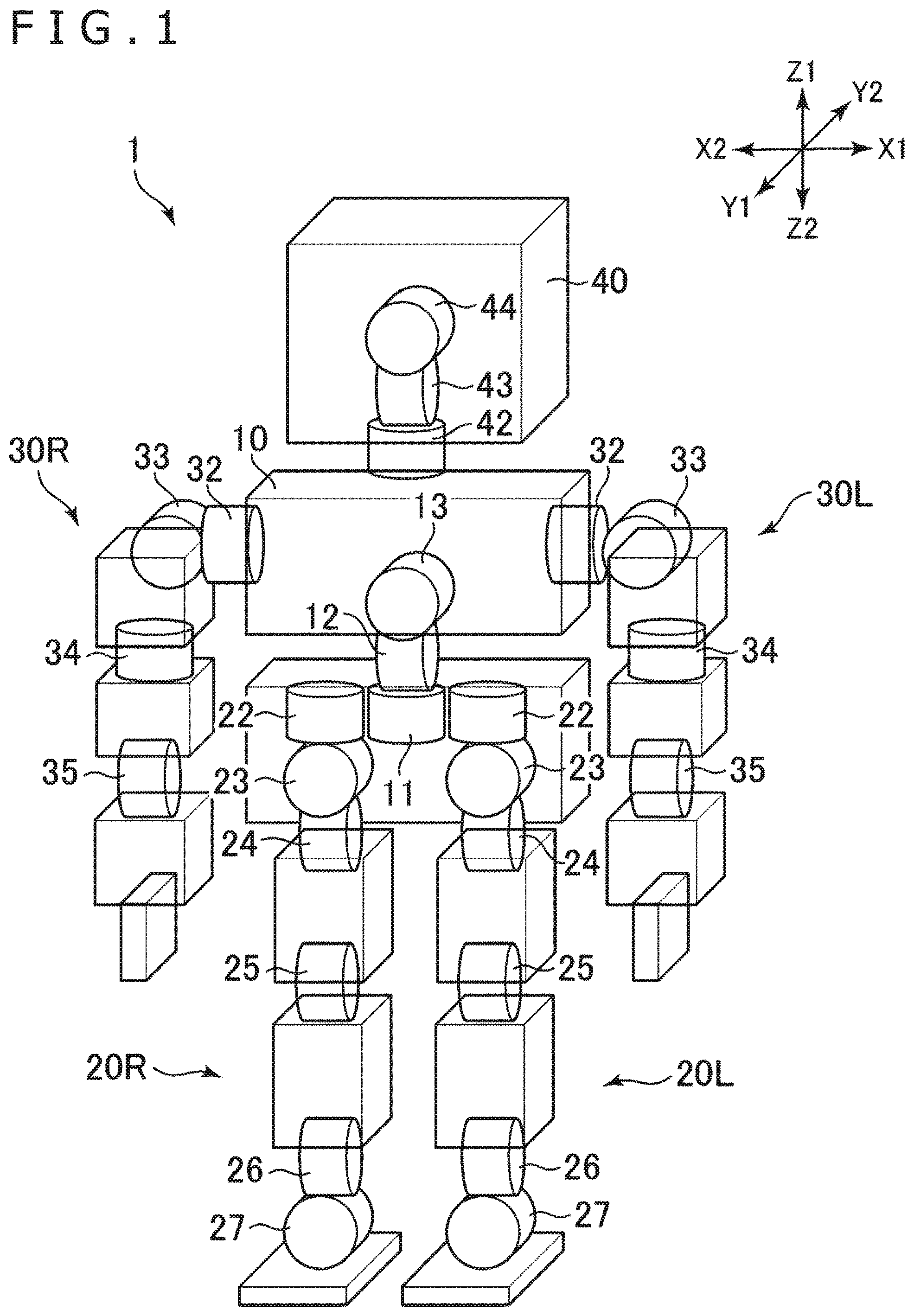Patent US12139218 Figure 1 – Robot