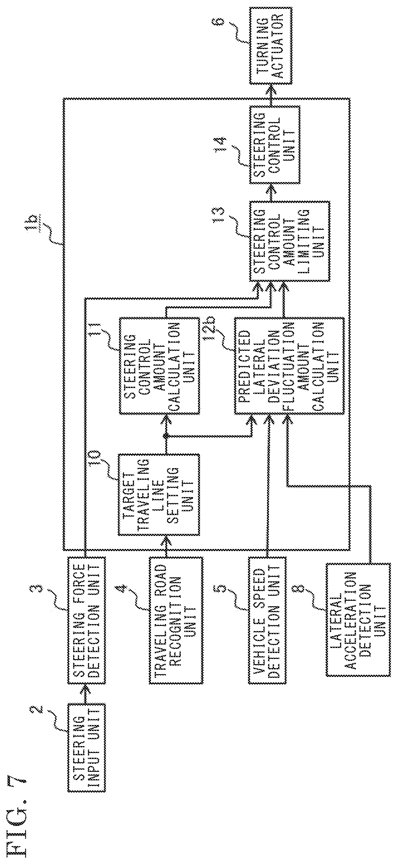 Patent US12139221 Figure 7 – Vehicle steering system
