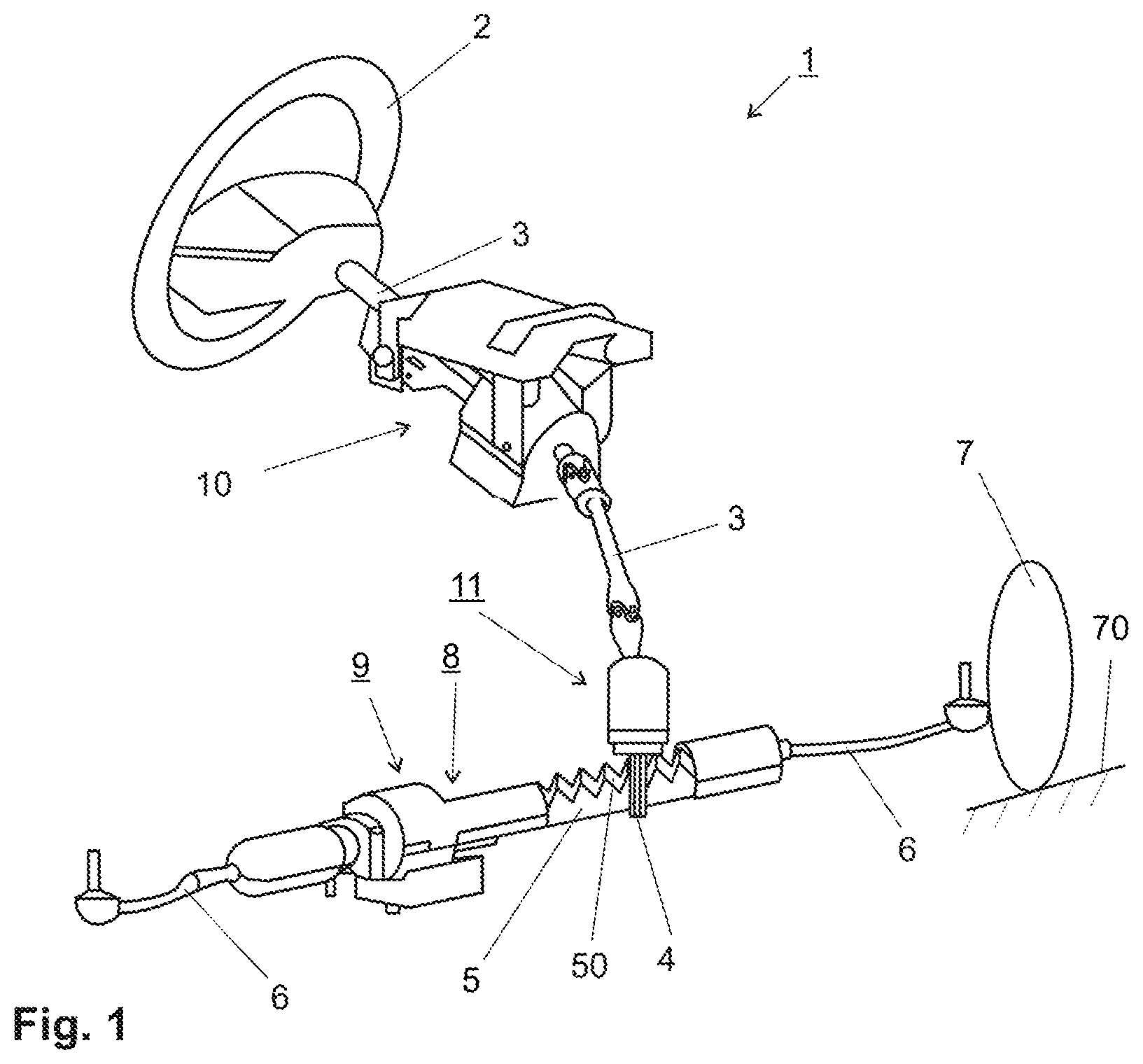 Patent US12139222 Figure 1 – Torque sensor having inductively coupled, intermeshing components