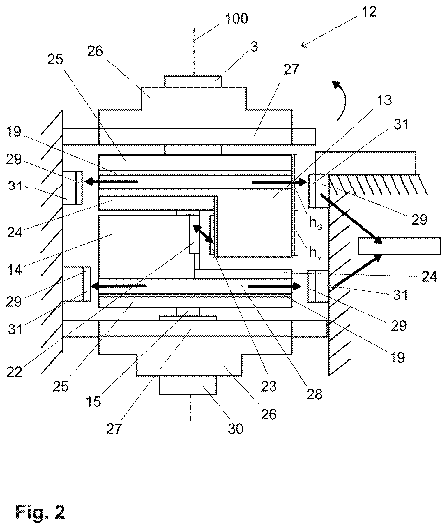 Patent US12139222 Figure 2 – Torque sensor having inductively coupled, intermeshing components