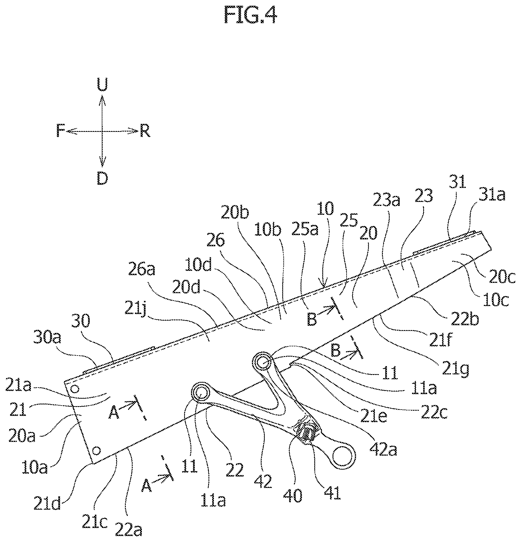 Patent US12139225 Figure 4 – Motorcycle seat rail and method of manufacturing the same