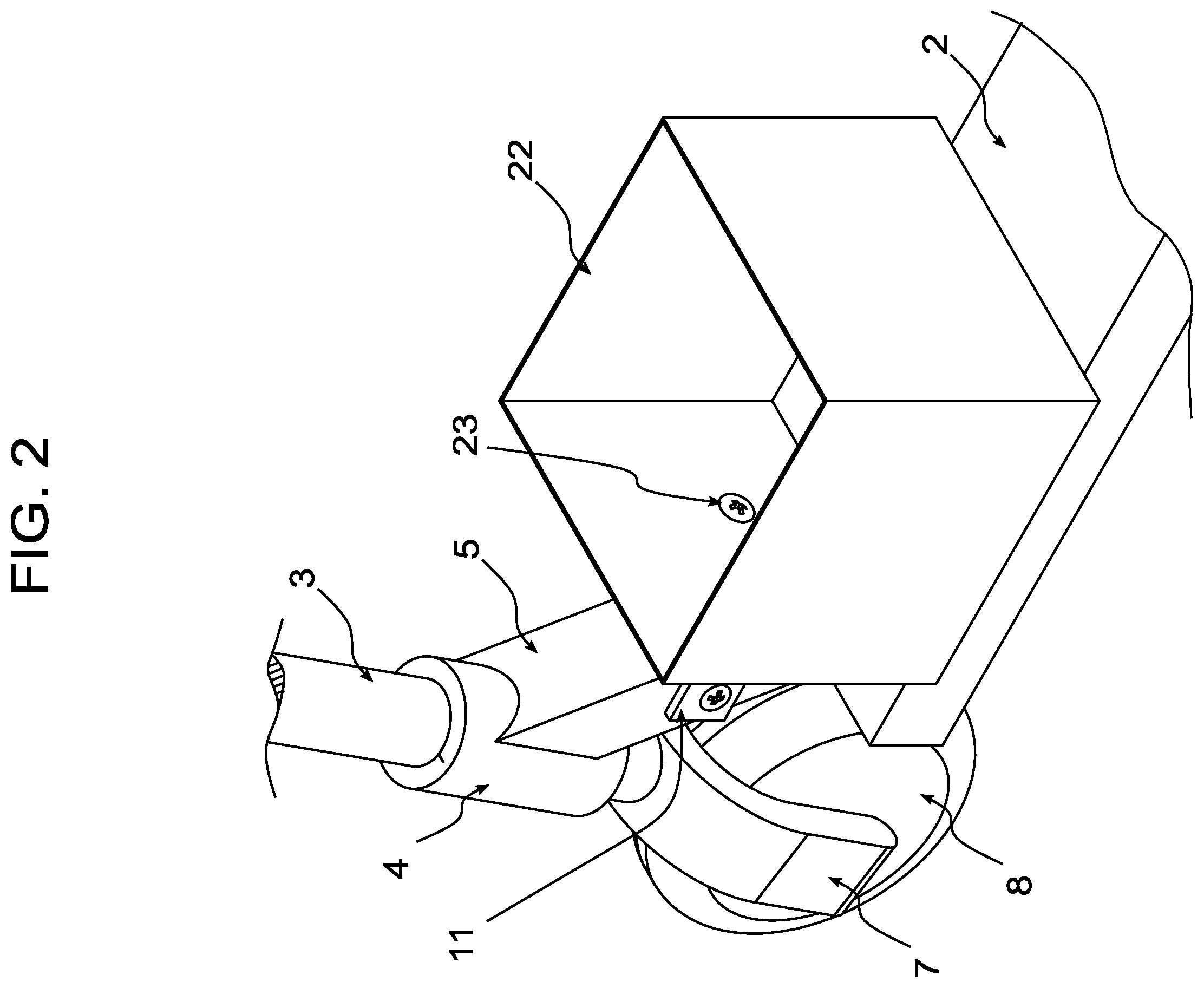 Patent US12139228 Figure 2 – Cargo securing apparatus for a scooter