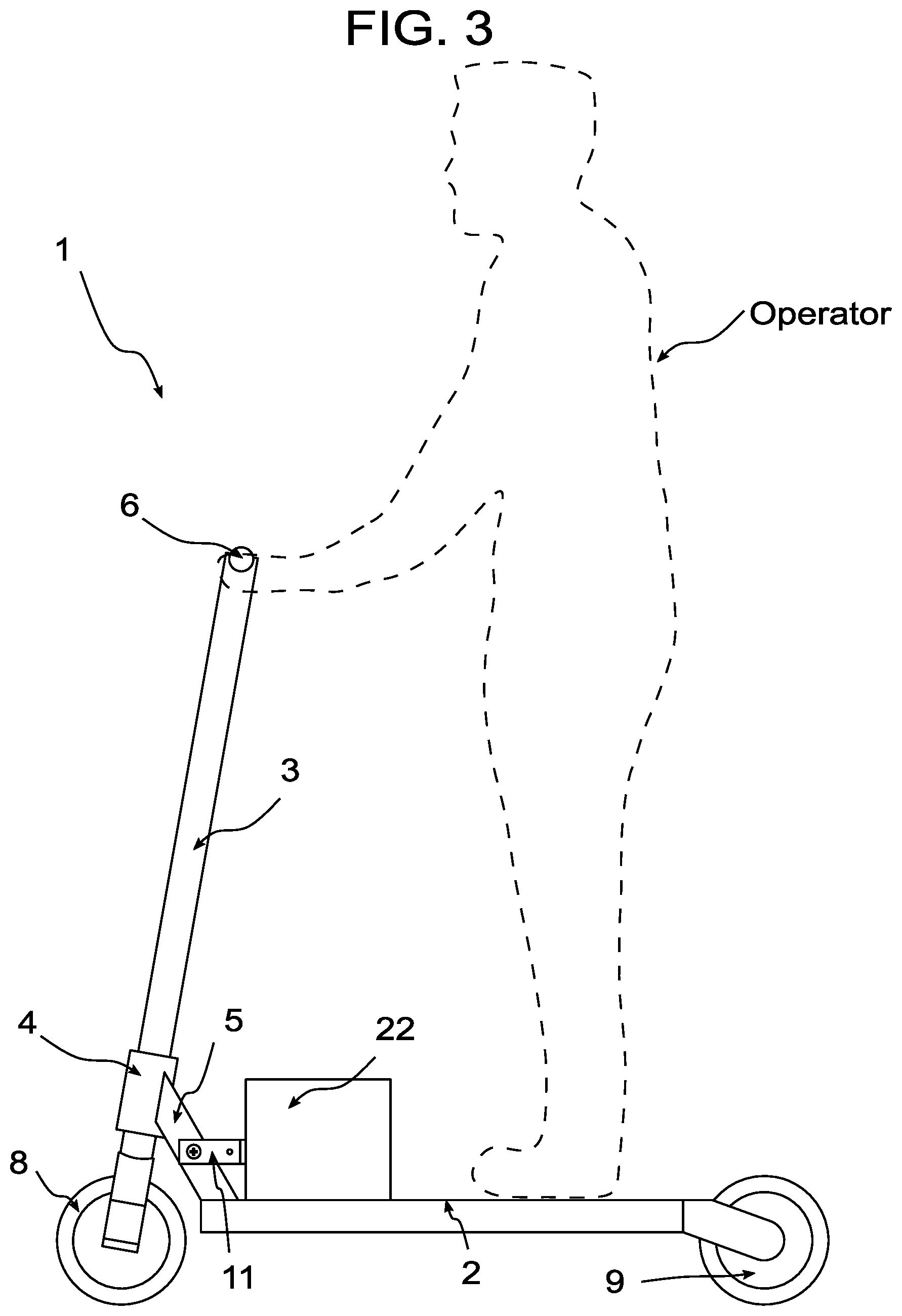 Patent US12139228 Figure 3 – Cargo securing apparatus for a scooter