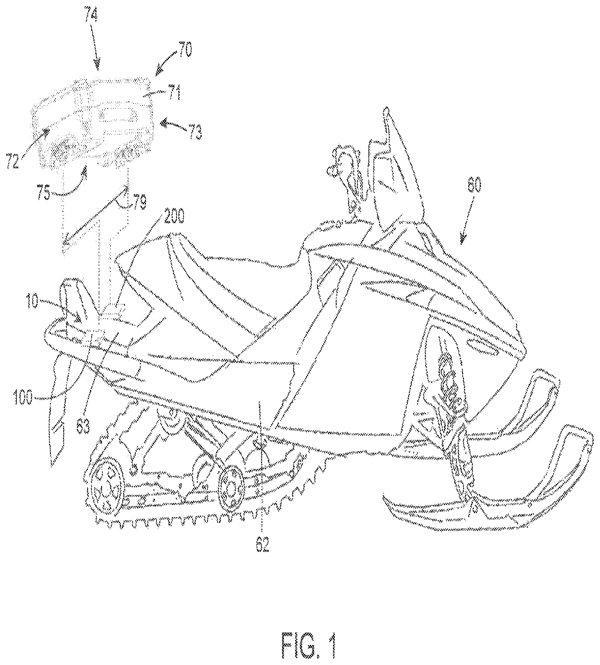 Patent US12139229 Figure 1 – Accessory mounting system for a vehicle and method for using the same