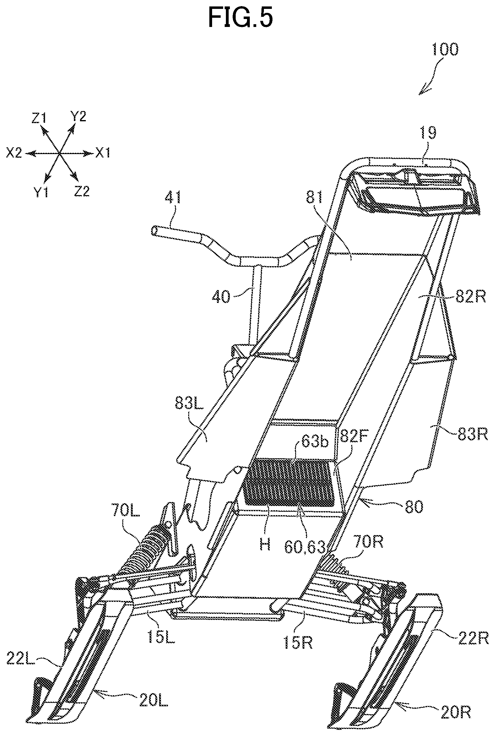 Patent US12139233 Figure 5 – Electric snowmobile